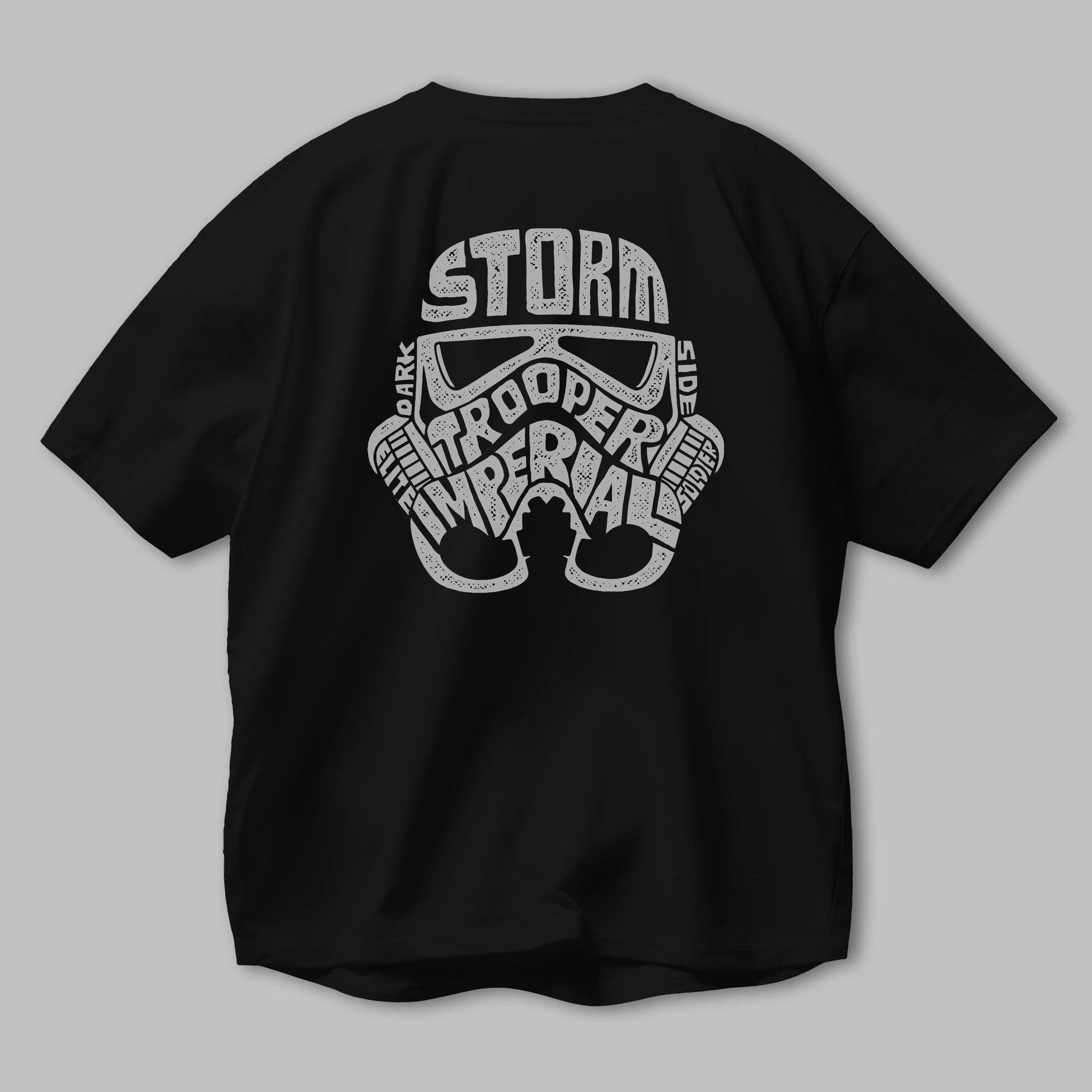 Storm Trooper Arka Baskılı Oversize t-shirt %100 pamuk Erkek Kadın Unisex