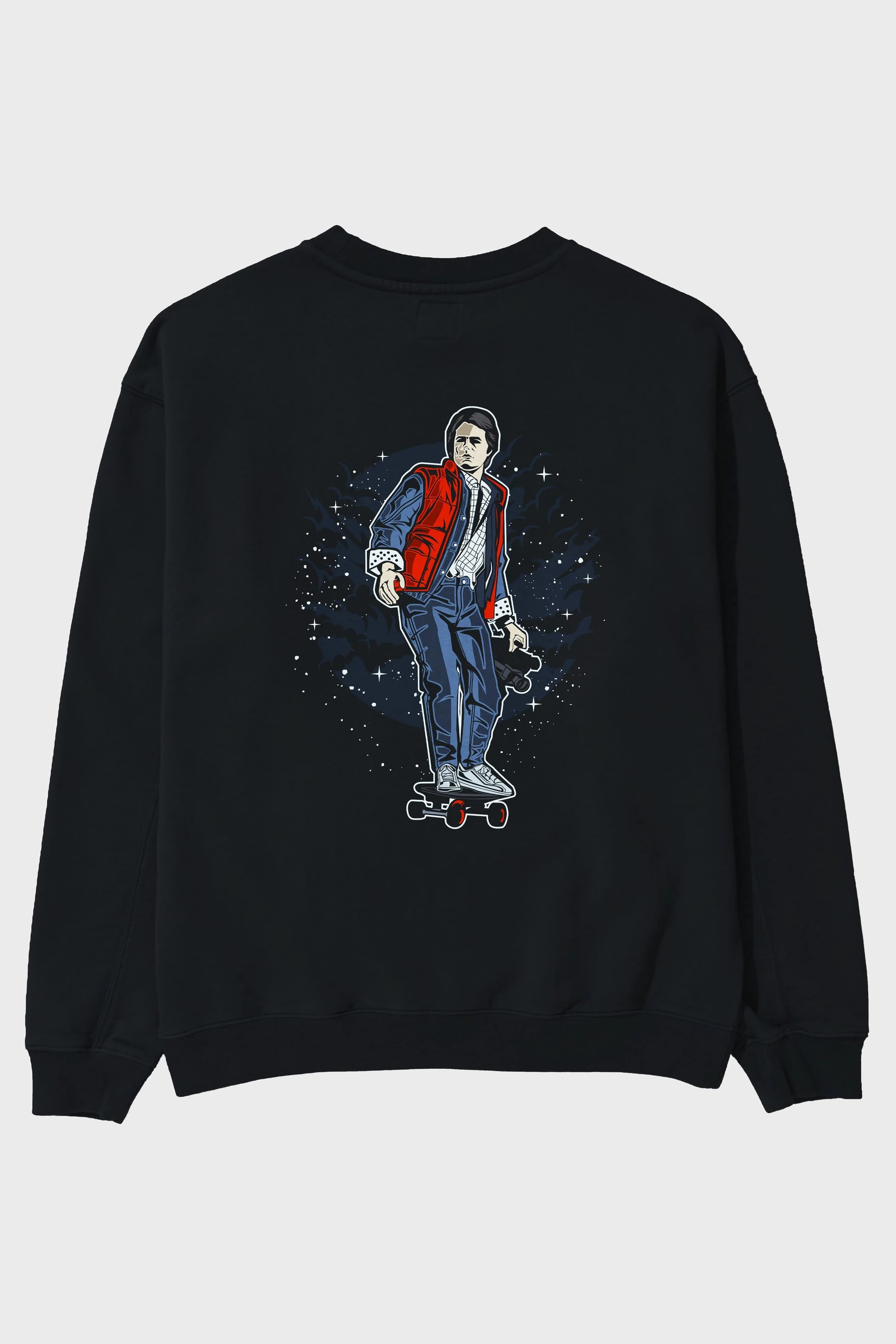 MARTY Arka Baskılı Oversize Sweatshirt Erkek Kadın Unisex
