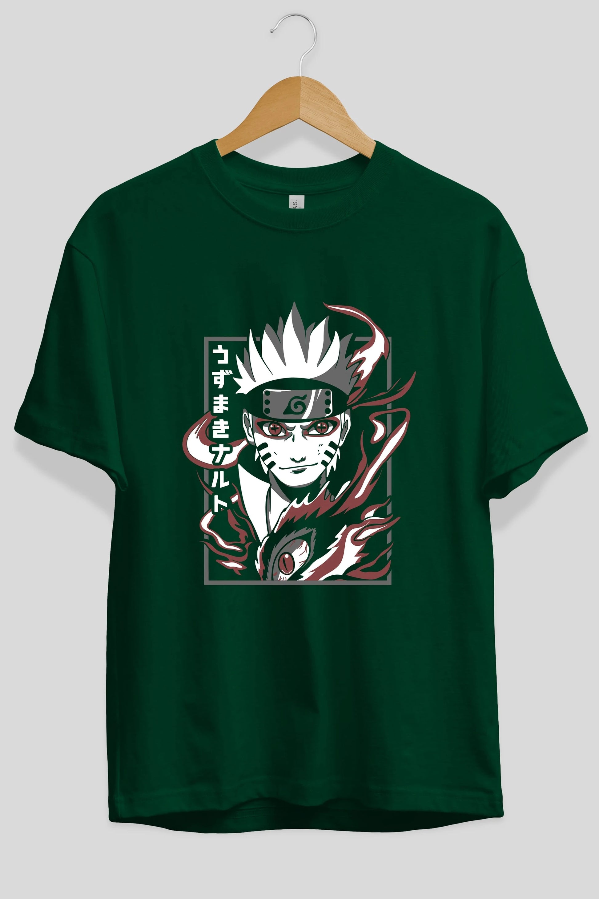NarutoMod Anime Ön Baskılı Oversize t-shirt %100 pamuk Erkek Kadın Unisex