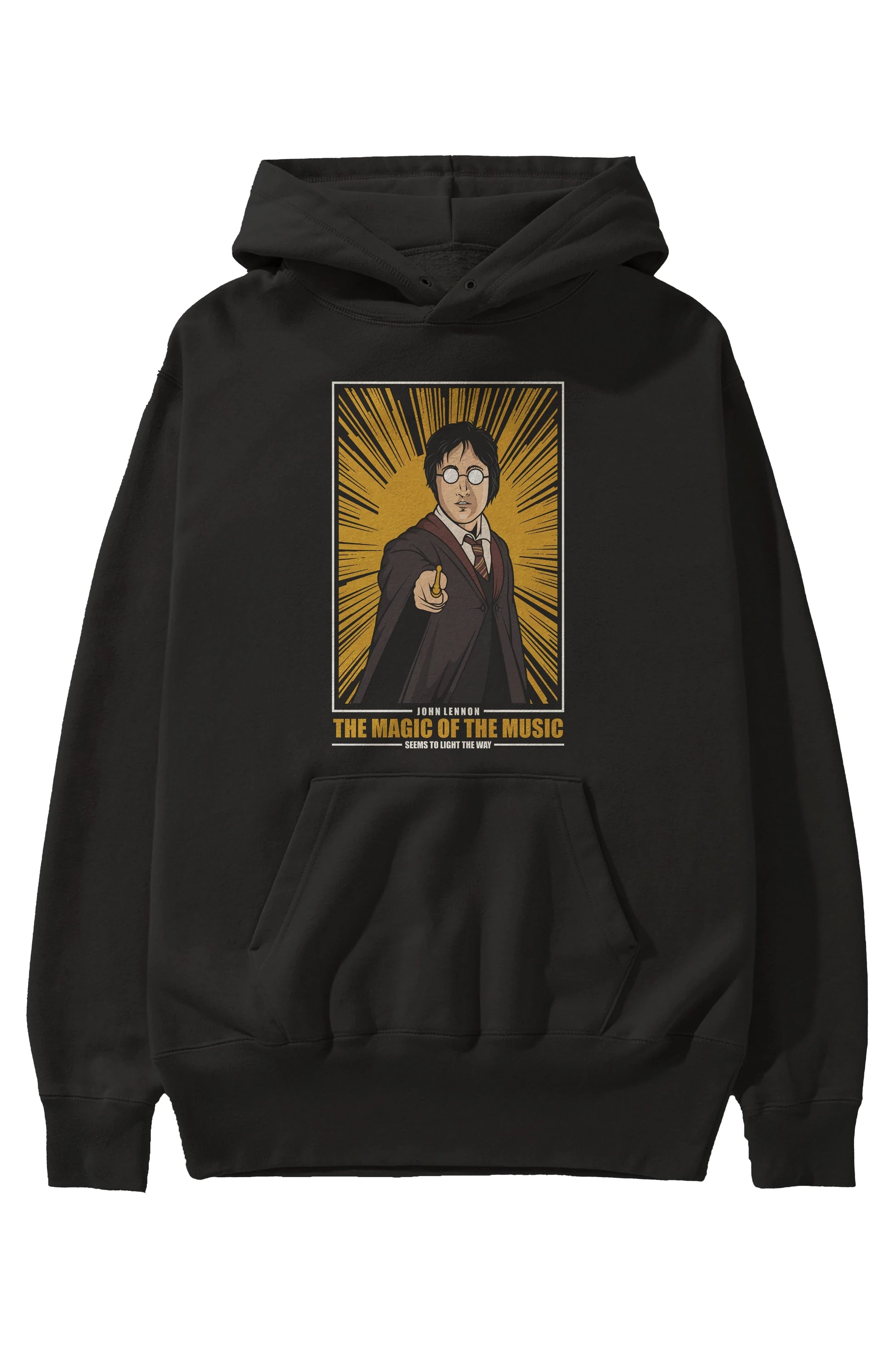 John Potter Ön Baskılı Hoodie Oversize Kapüşonlu Sweatshirt Erkek Kadın Unisex