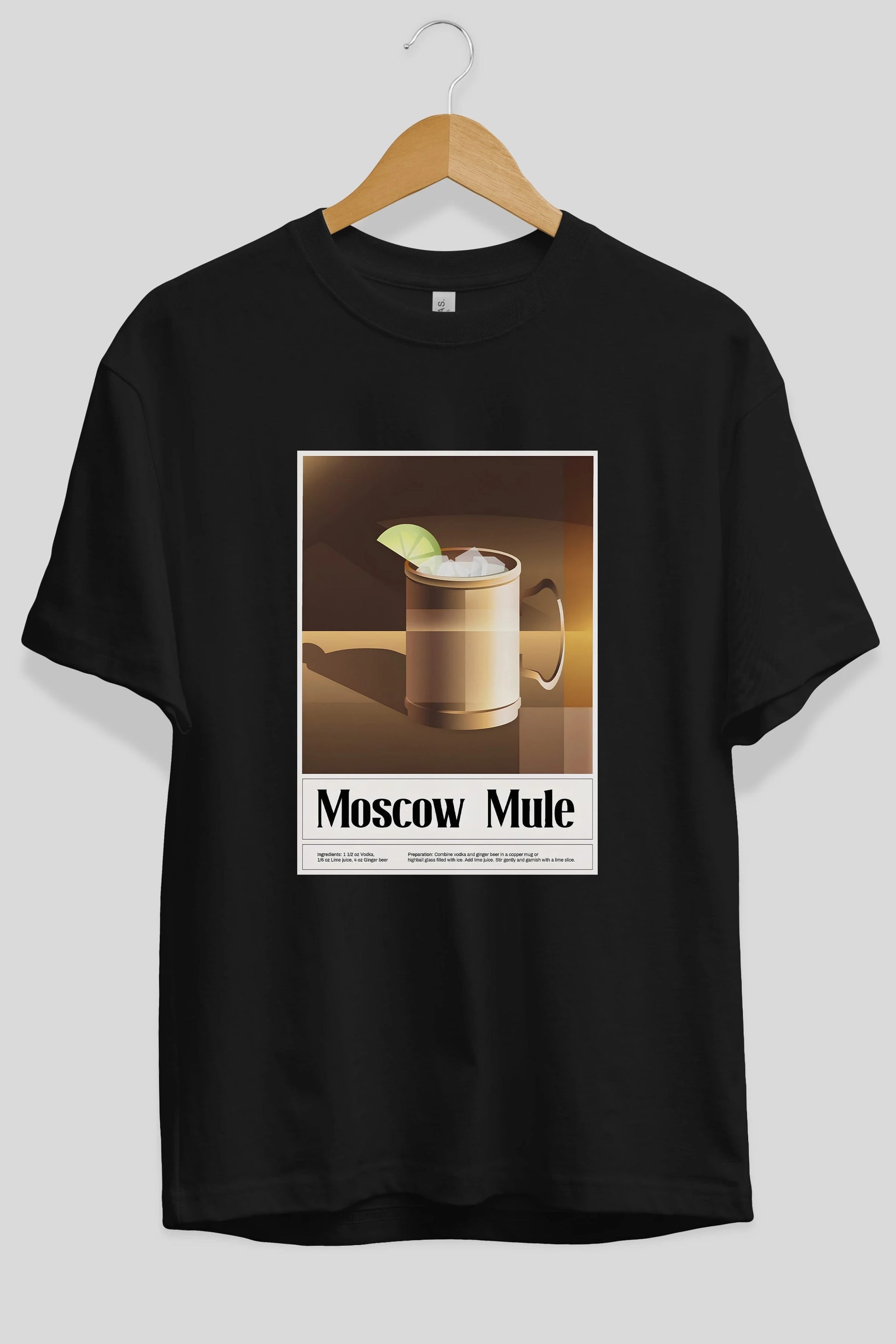 Moscow Mule 3 Ön Baskılı Oversize t-shirt Erkek Kadın Unisex %100 Pamuk Bisiklet Yaka tişort