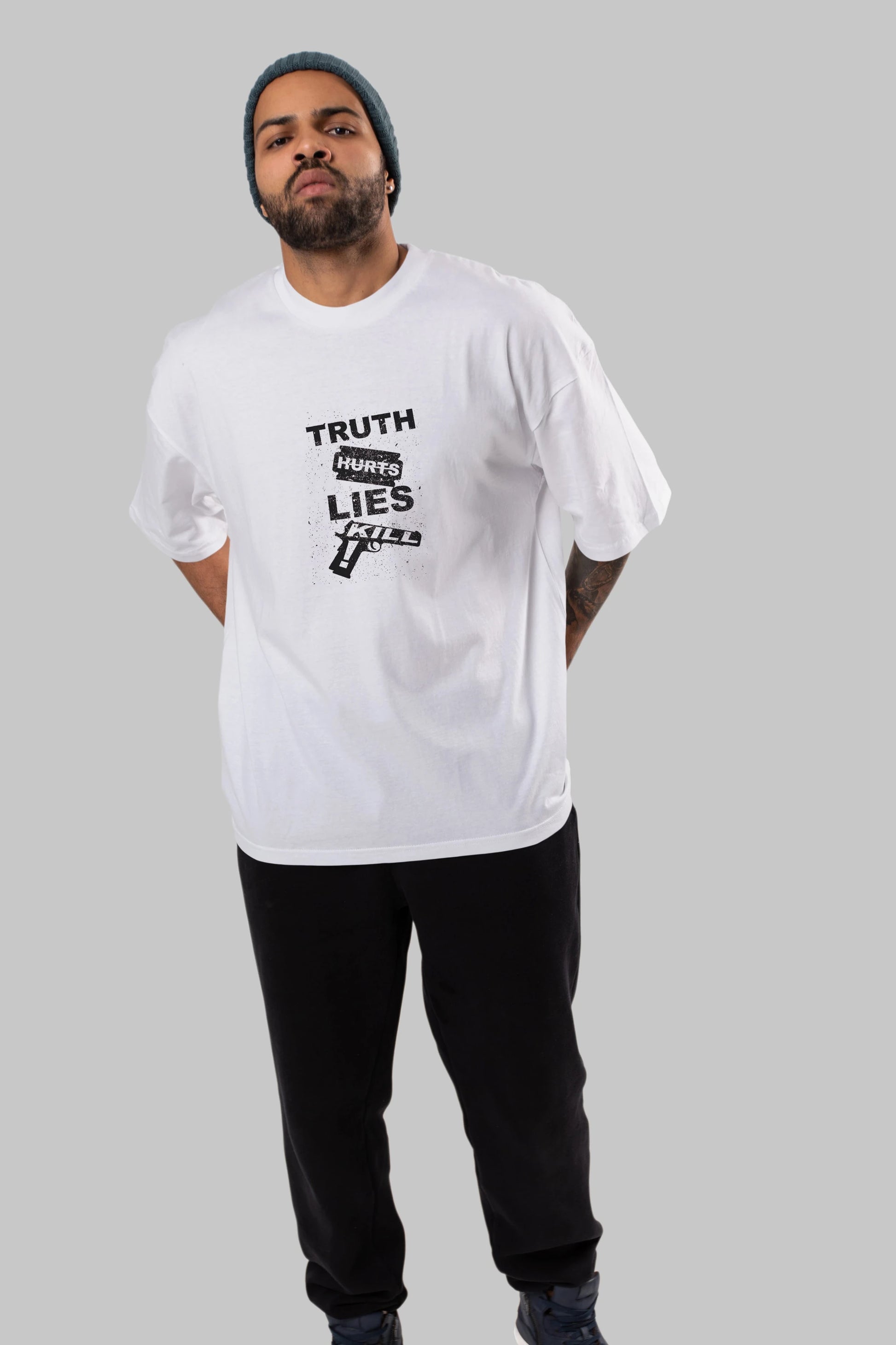 Truth Hurts Ön Baskılı Oversize t-shirt %100 pamuk Erkek Kadın Unisex