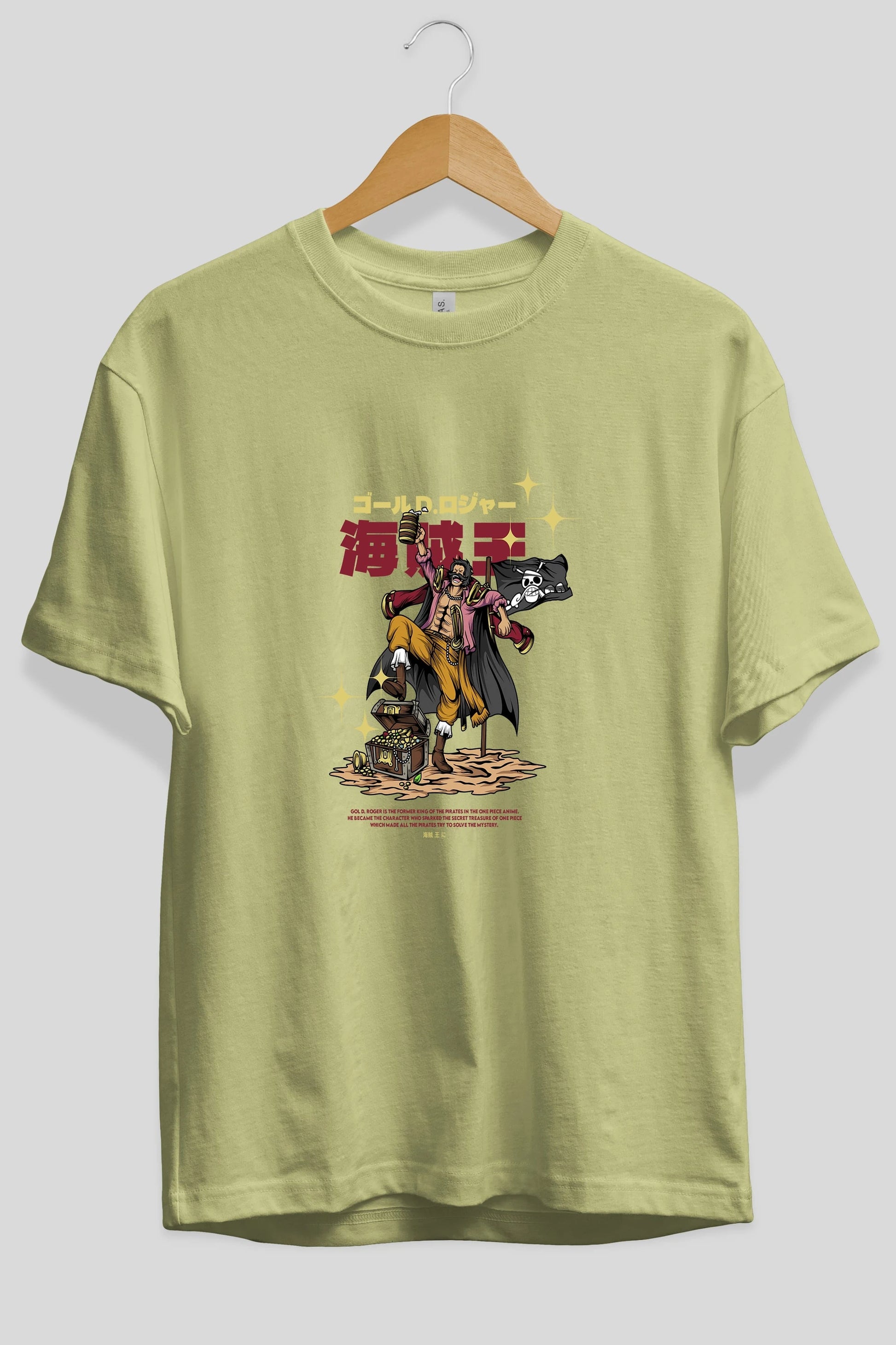 Roger Anime Ön Baskılı Oversize t-shirt %100 pamuk Erkek Kadın Unisex