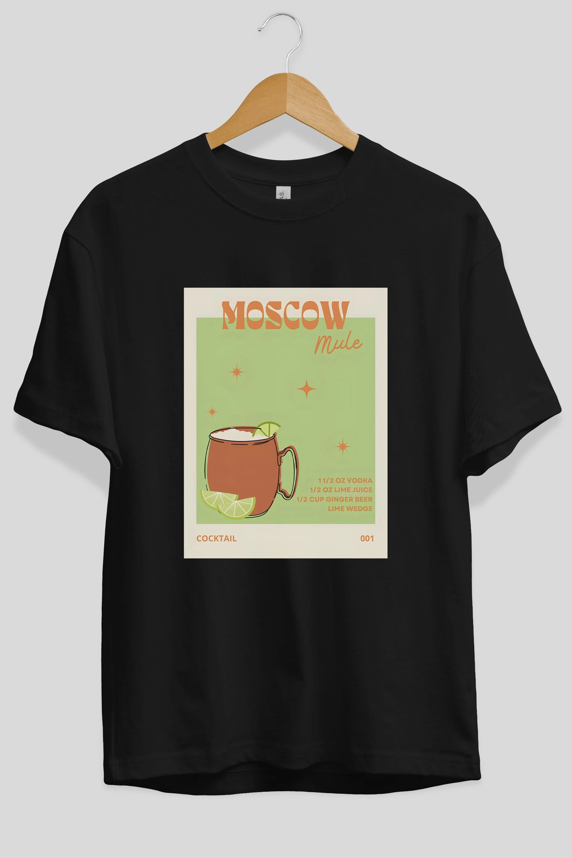 Moscow Mule 2 Ön Baskılı Oversize t-shirt Erkek Kadın Unisex %100 Pamuk Bisiklet Yaka tişort