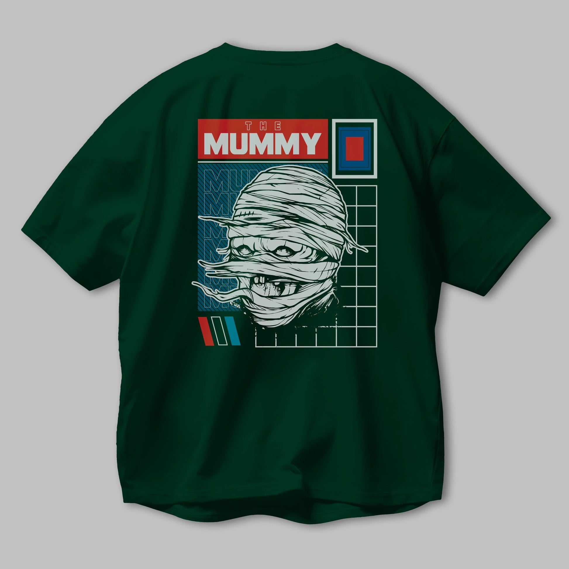 The Mummy Arka Baskılı Oversize t-shirt Erkek Kadın Unisex