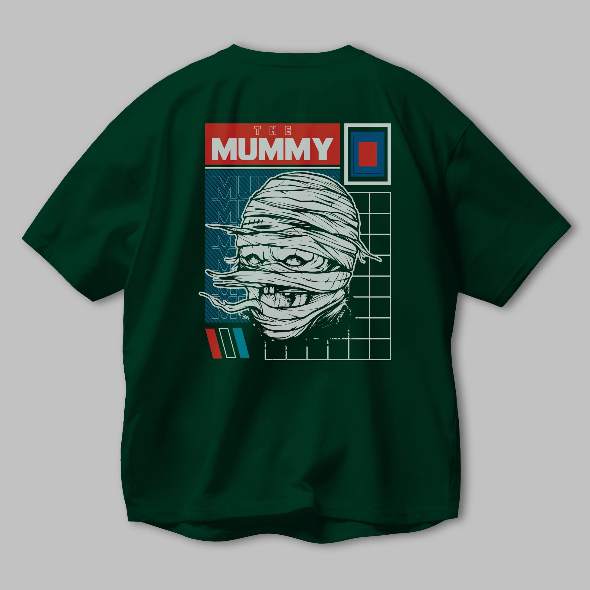 The Mummy Arka Baskılı Oversize t-shirt Erkek Kadın Unisex