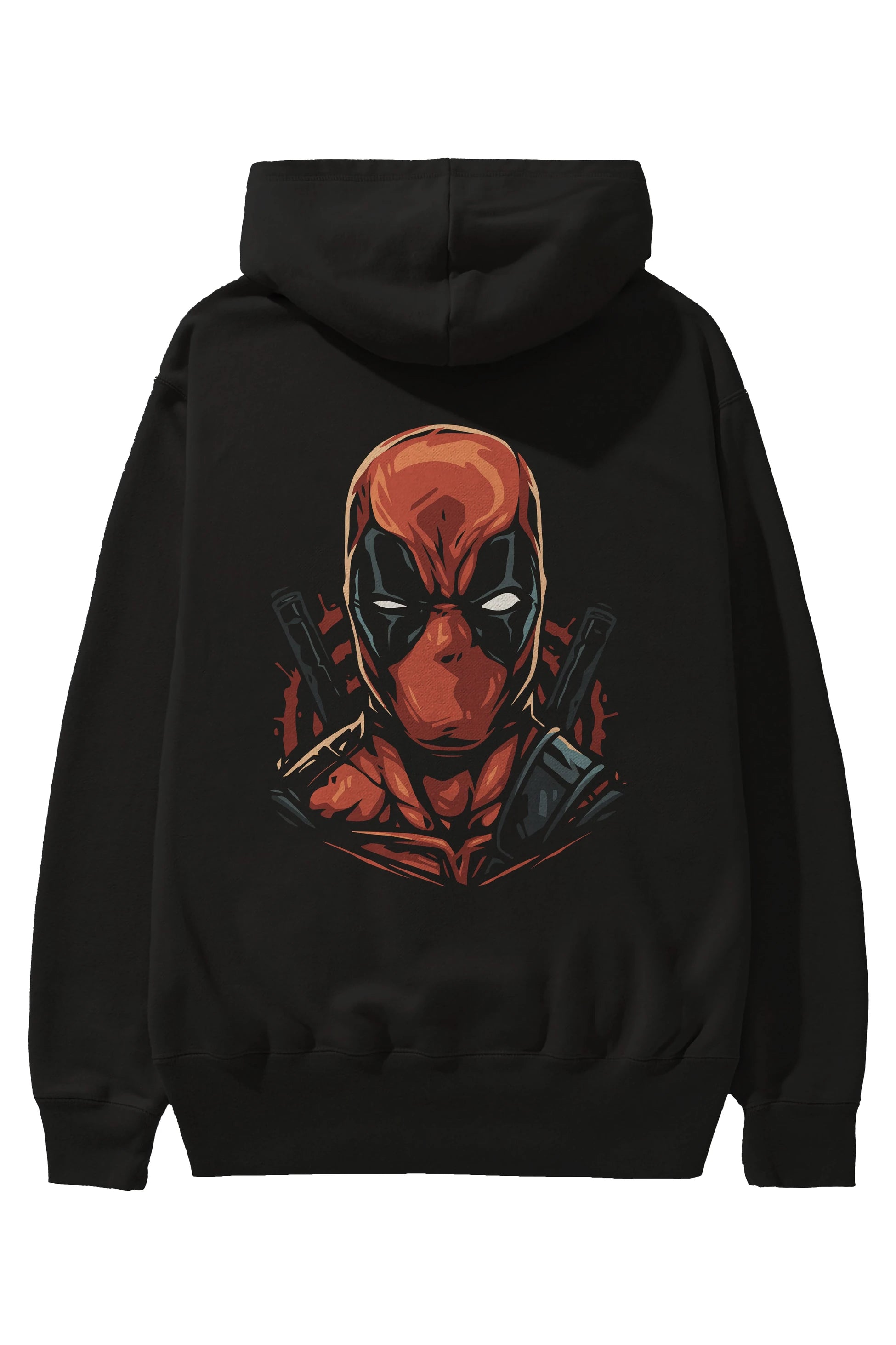Deadpool (10) Arka Baskılı Hoodie Oversize Kapüşonlu Sweatshirt Erkek Kadın Unisex