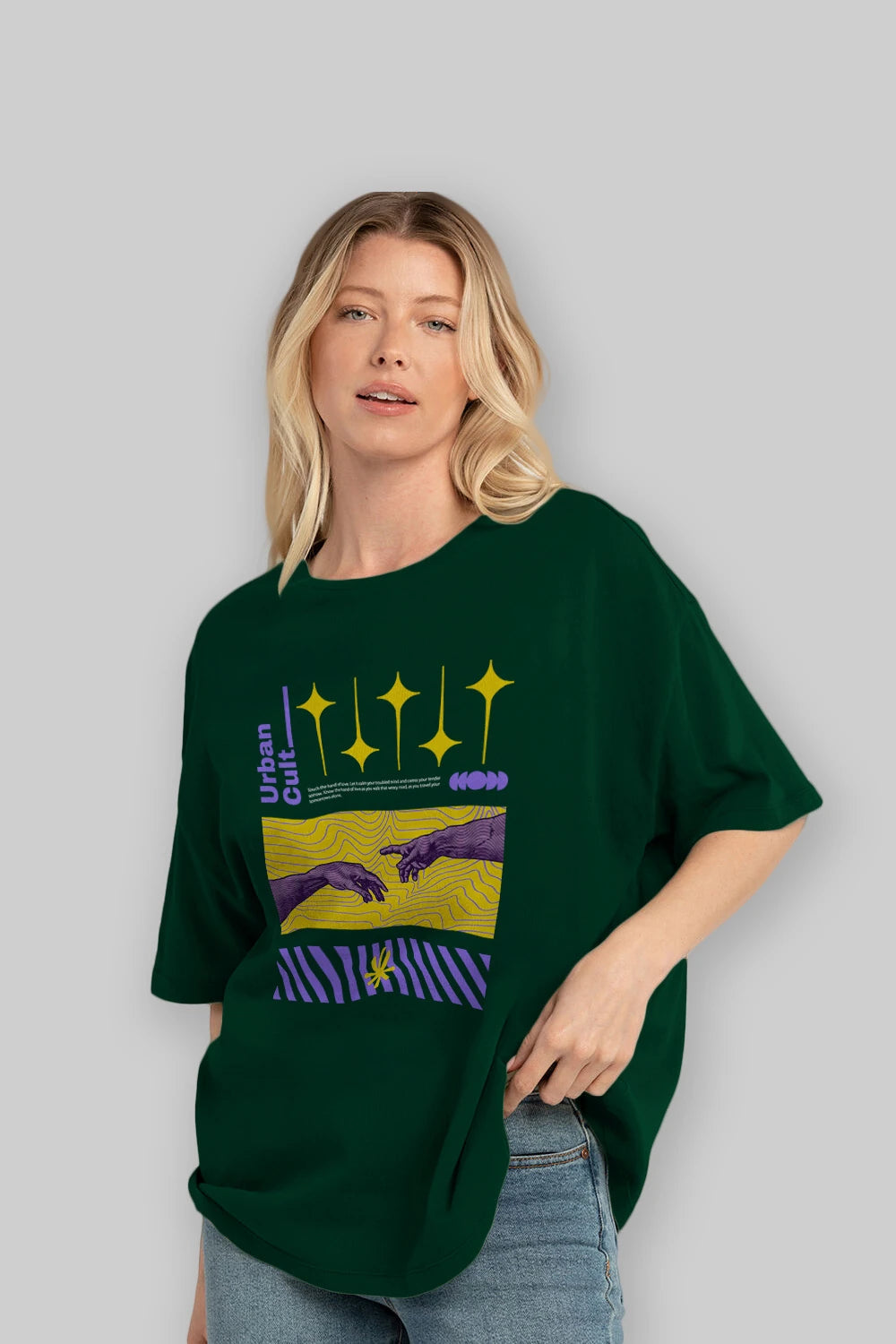 Urban Cult Ön Baskılı Oversize t-shirt Erkek Kadın Unisex
