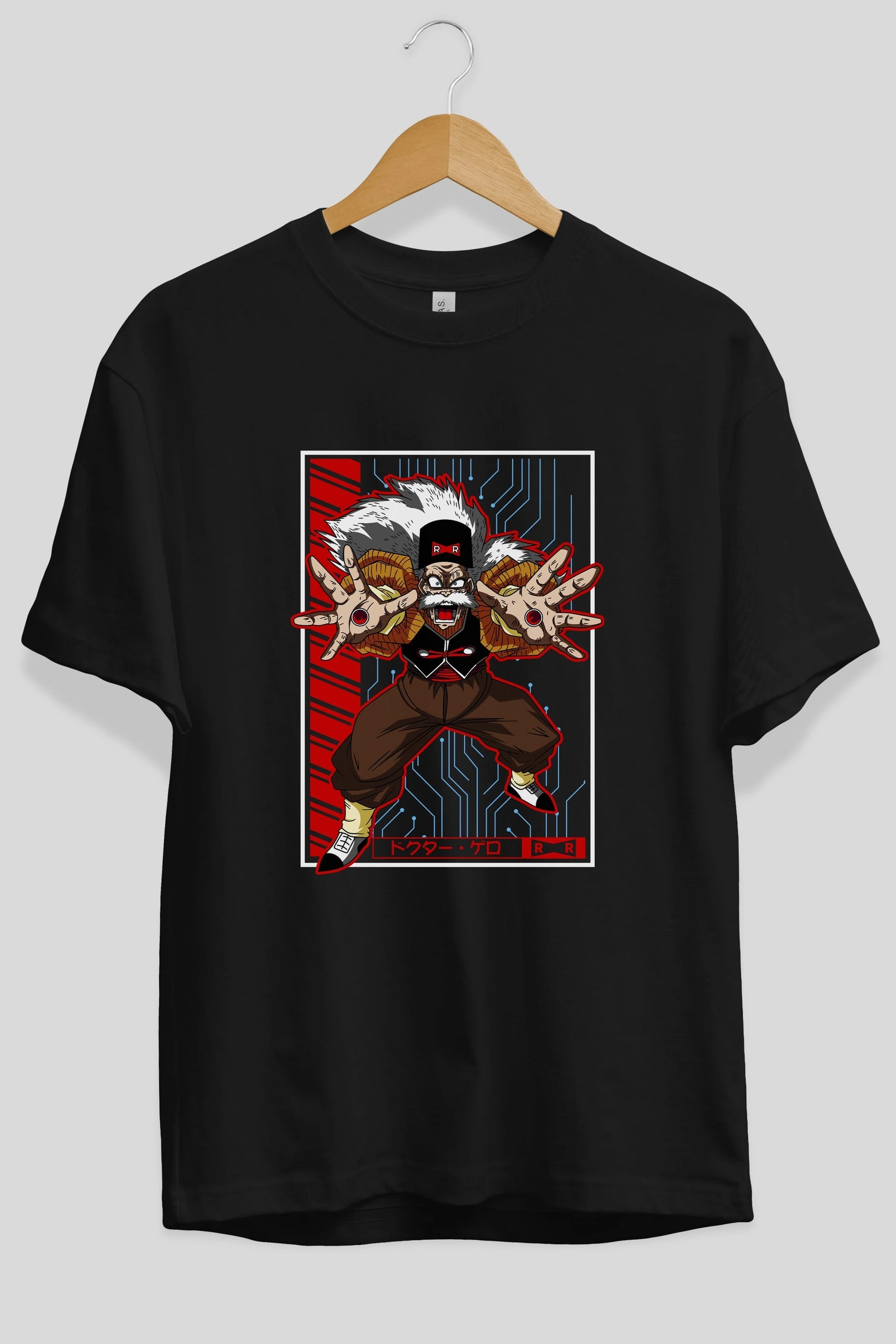 DragonBall DrMakigero Anime Ön Baskılı Oversize t-shirt %100 pamuk Erkek Kadın Unisex