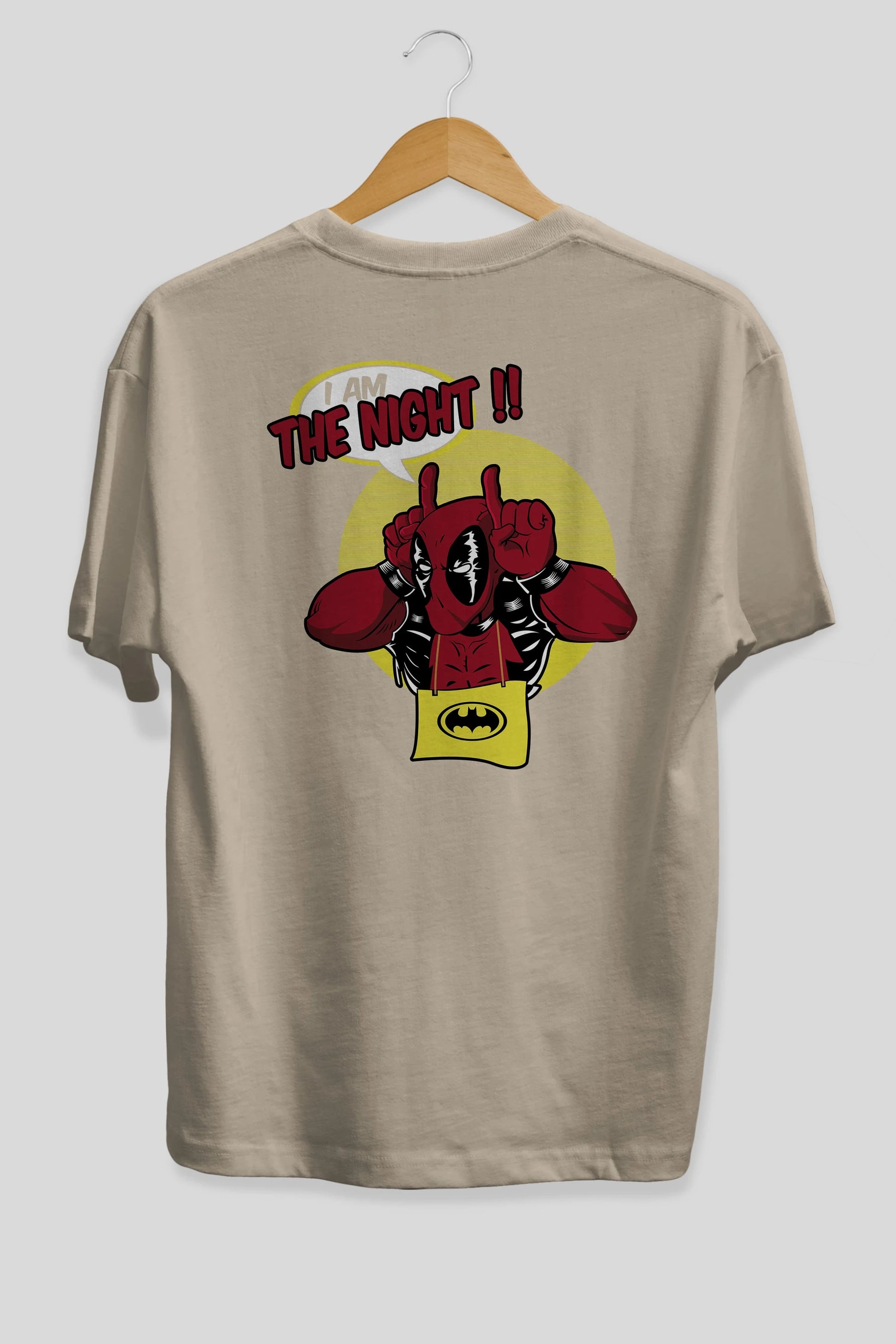 Deadpool (1) Arka Baskılı Oversize t-shirt Erkek Kadın Unisex %100 Pamuk Bisiklet Yaka tişort