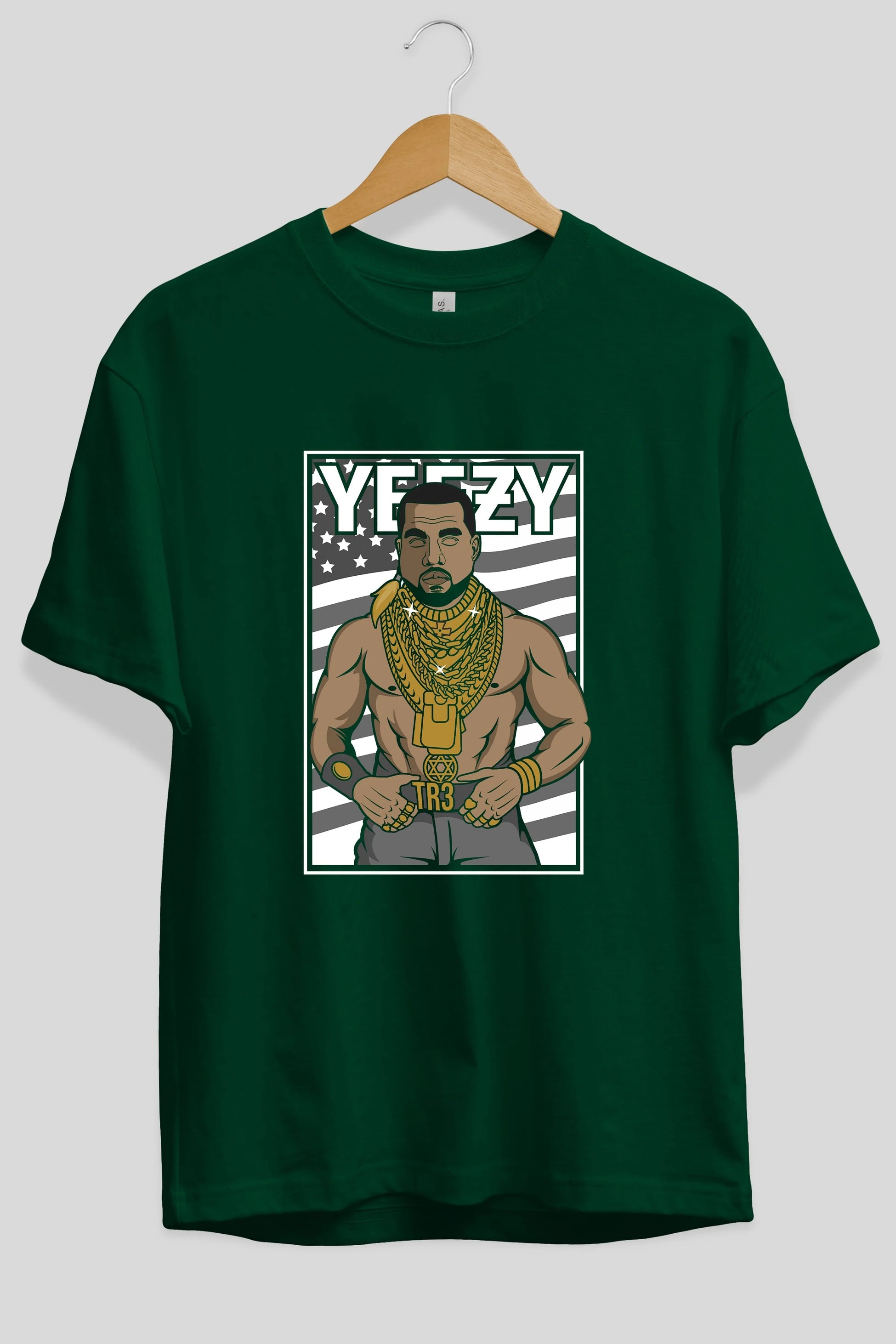 Mr.T Ön Baskılı Oversize t-shirt Erkek Kadın Unisex %100 Pamuk tişort