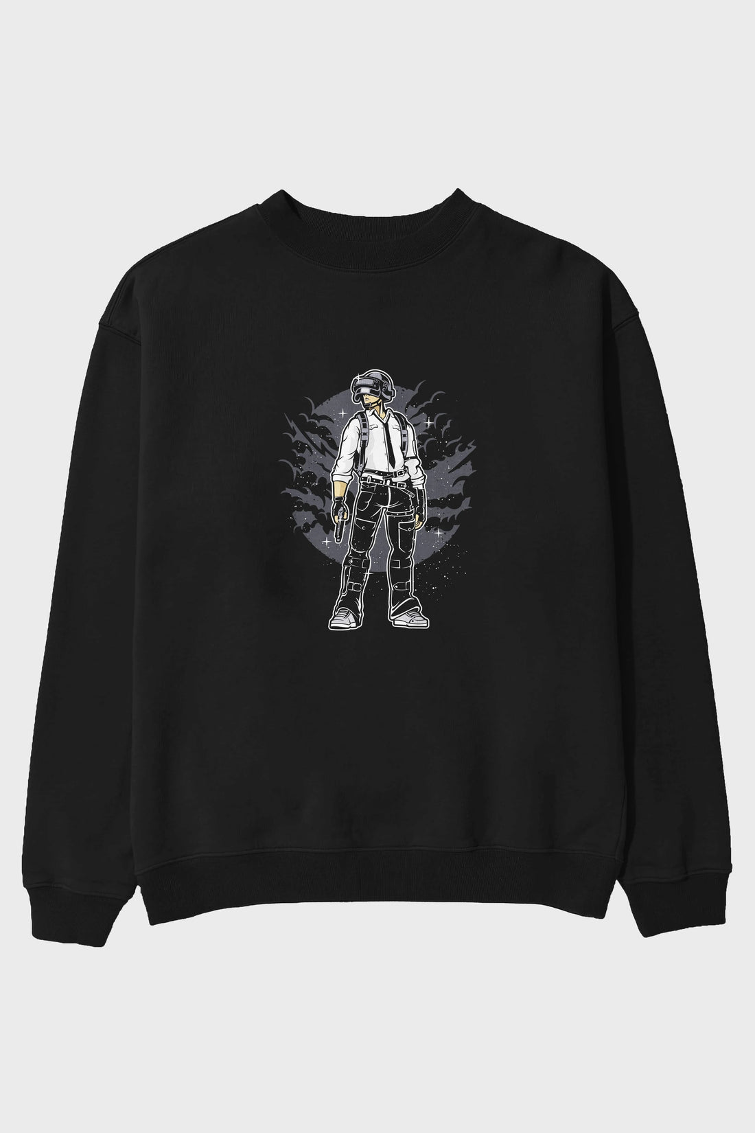PUBG Ön Baskılı Oversize Sweatshirt Erkek Kadın Unisex