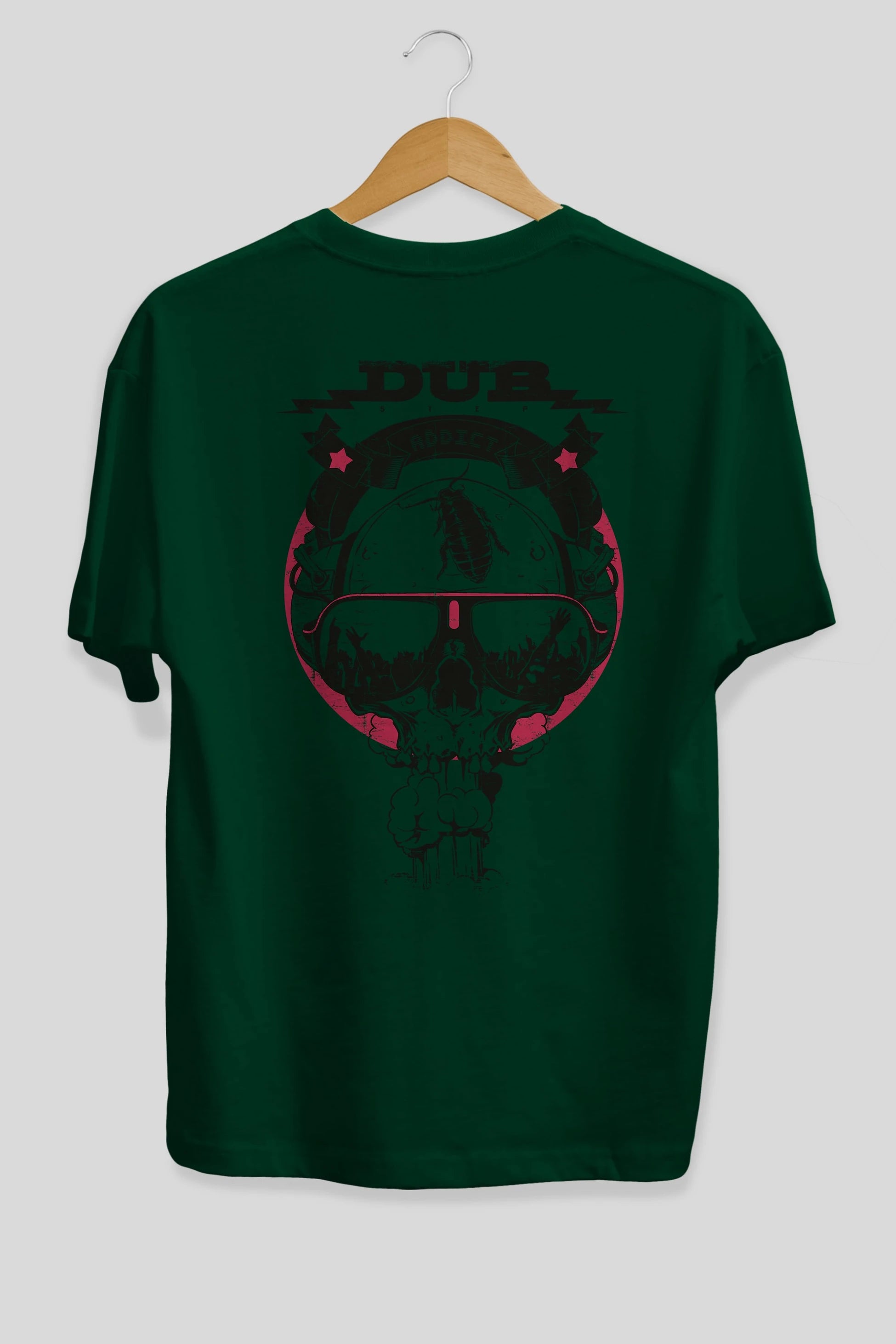 Dub Addict Arka Baskılı Oversize t-shirt Erkek Kadın Unisex