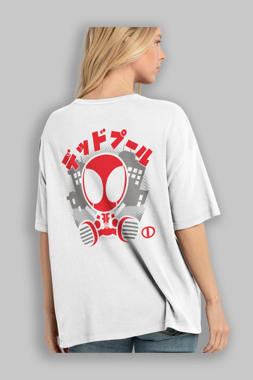 Deadpool (15) Arka Baskılı Oversize t-shirt Erkek Kadın Unisex %100 Pamuk Bisiklet Yaka tişort