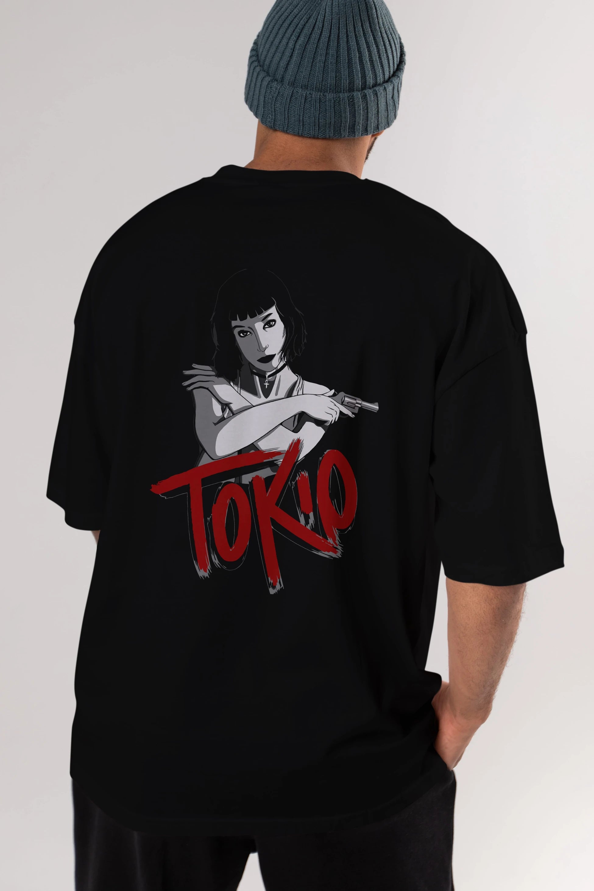 La Casa De Papel (10) Arka Baskılı Oversize t-shirt Erkek Kadın Unisex %100 Pamuk Bisiklet Yaka tişort