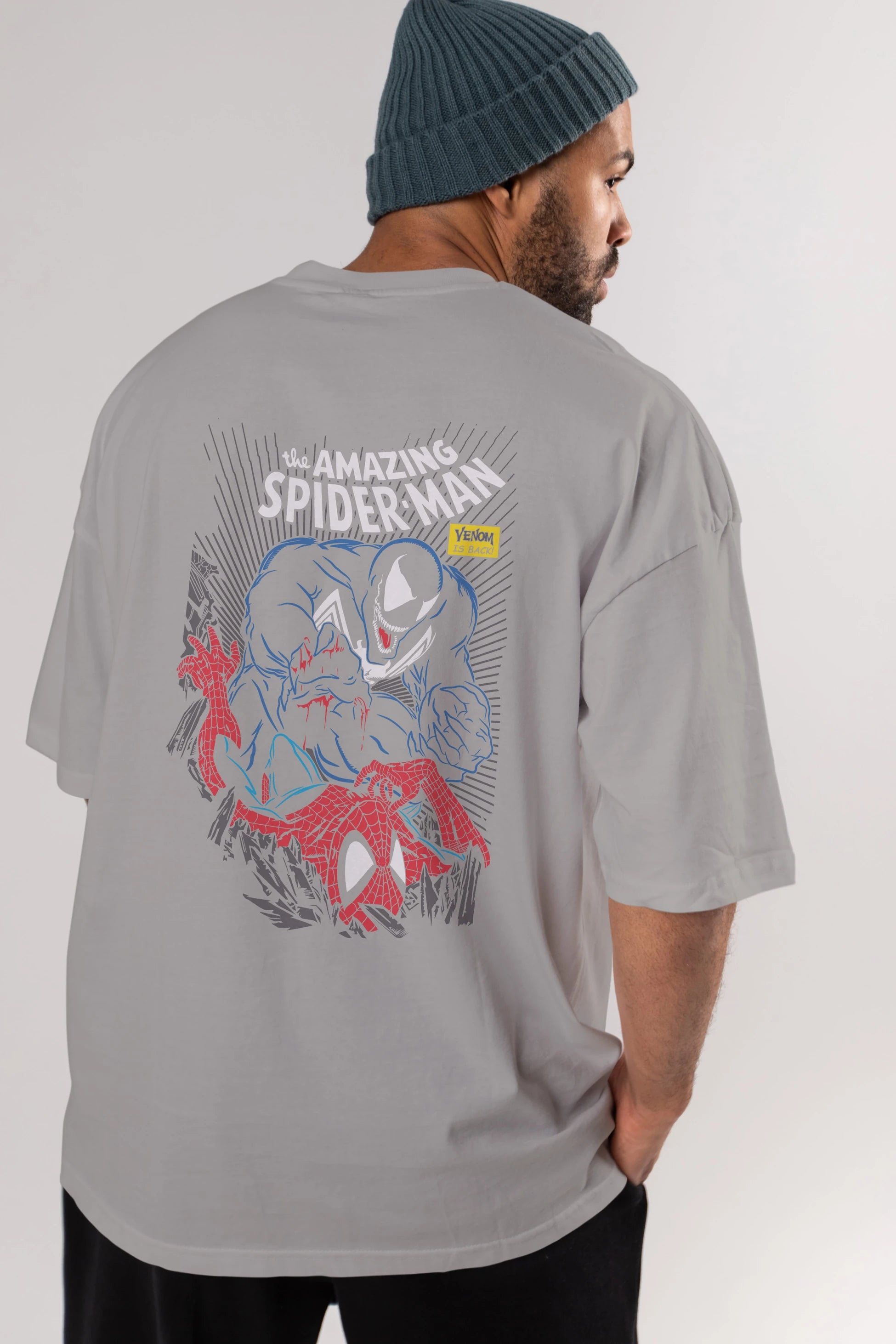 Venom (19) Arka Baskılı Oversize t-shirt Erkek Kadın Unisex %100 Pamuk Bisiklet Yaka tişort