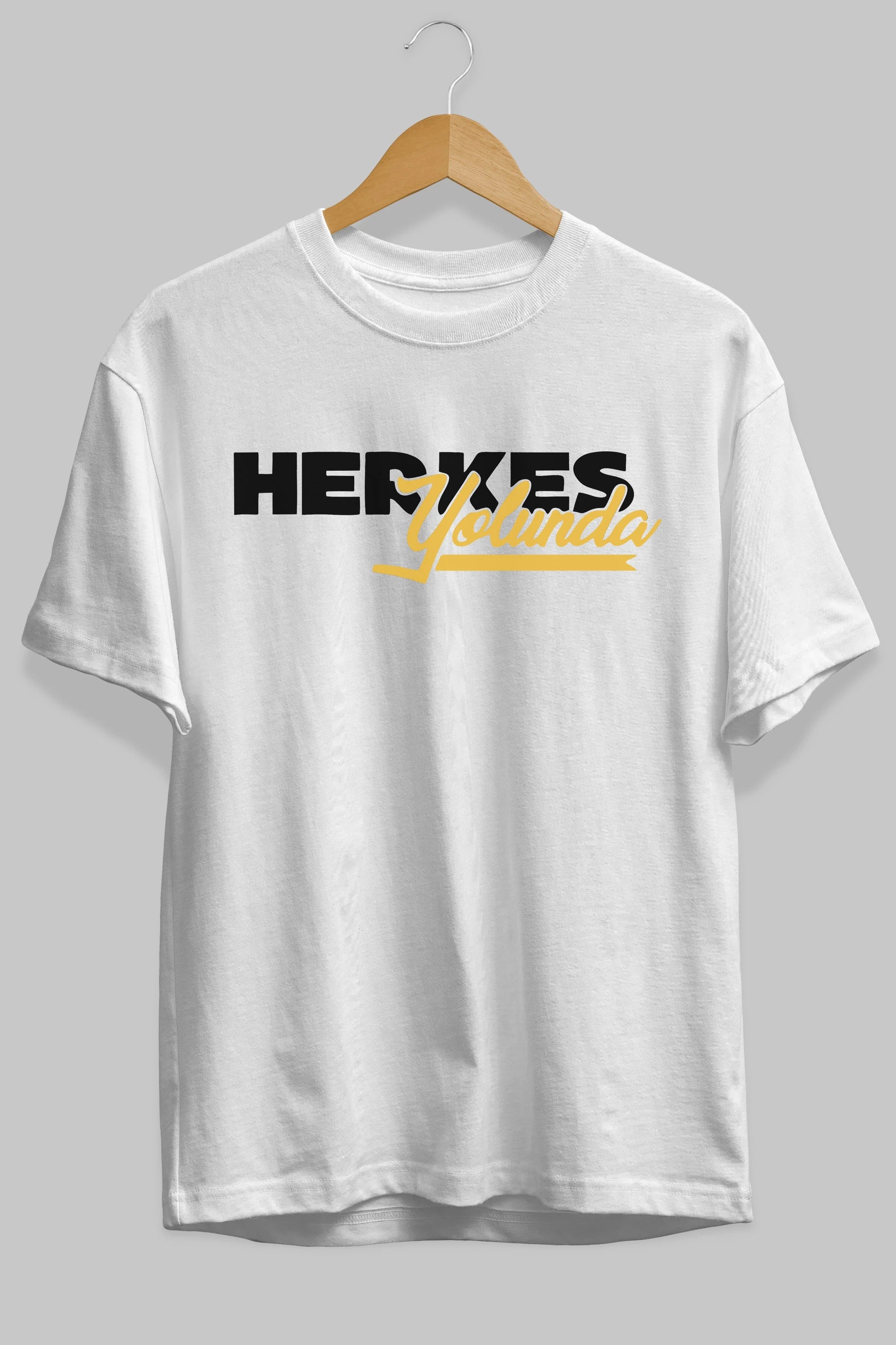 Herkes Yolunda Ön Baskılı Oversize t-shirt %100 pamuk Erkek Kadın Unisex