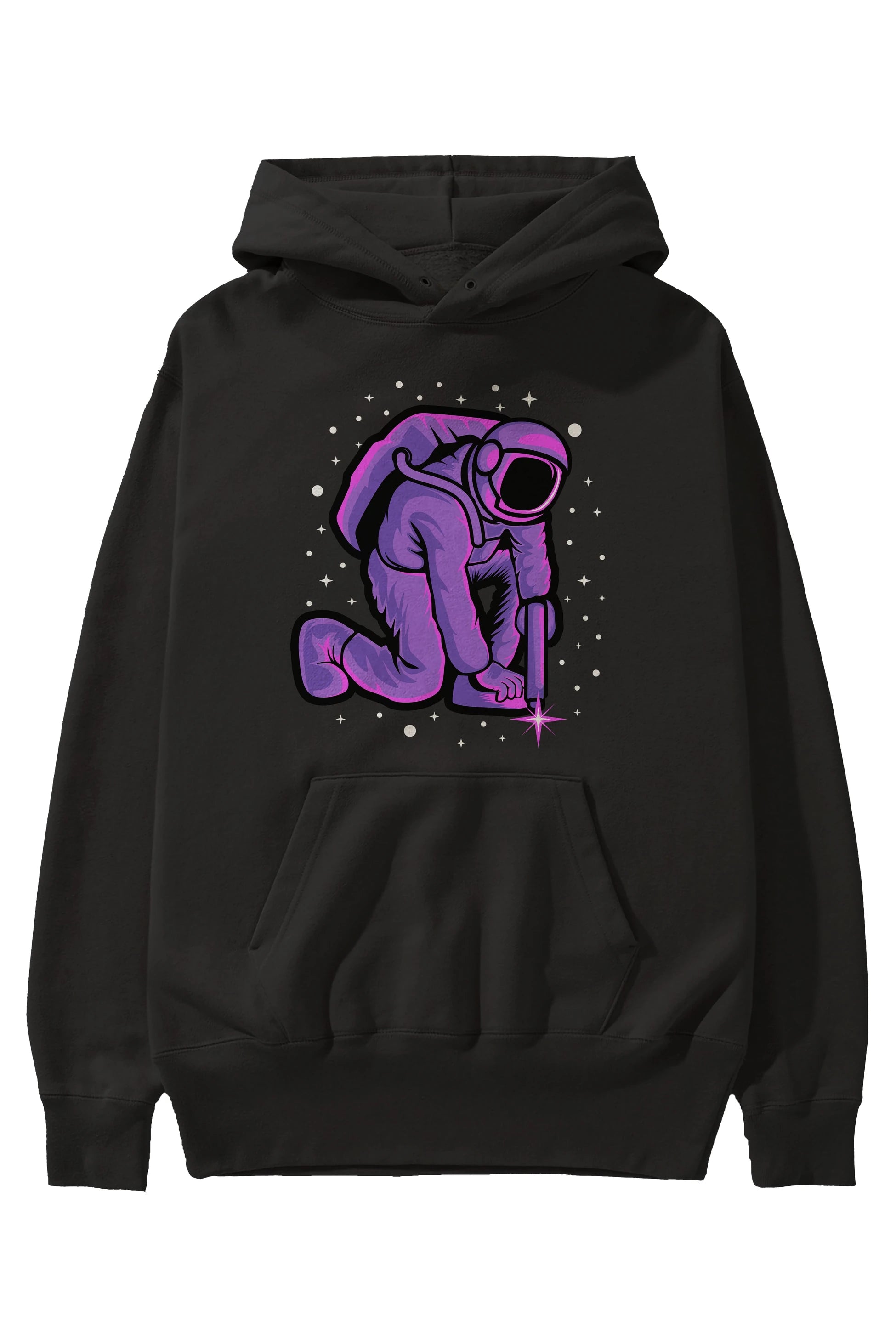 Welding in Space Ön Baskılı Hoodie Oversize Kapüşonlu Sweatshirt Erkek Kadın Unisex