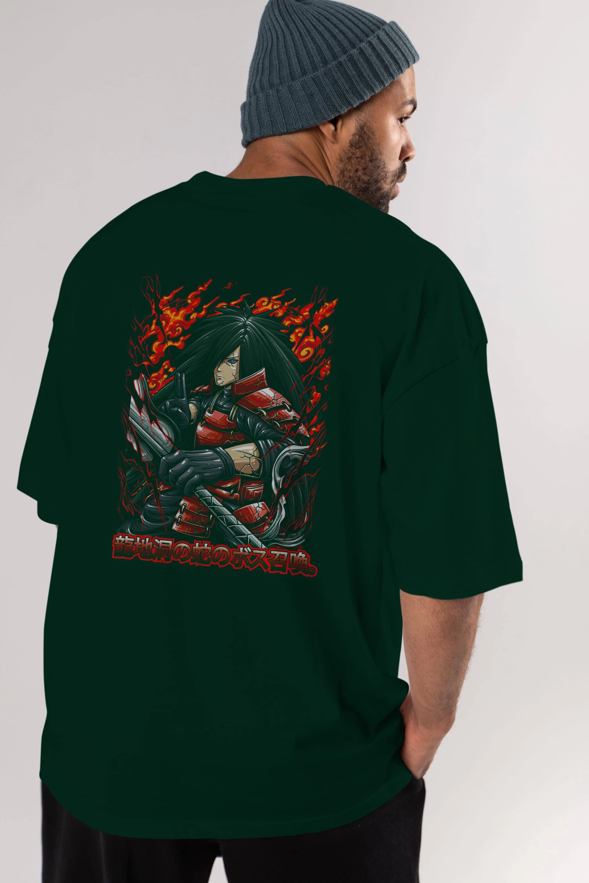 NARUTO (12) Anime Arka Baskılı Oversize t-shirt Erkek Kadın Unisex
