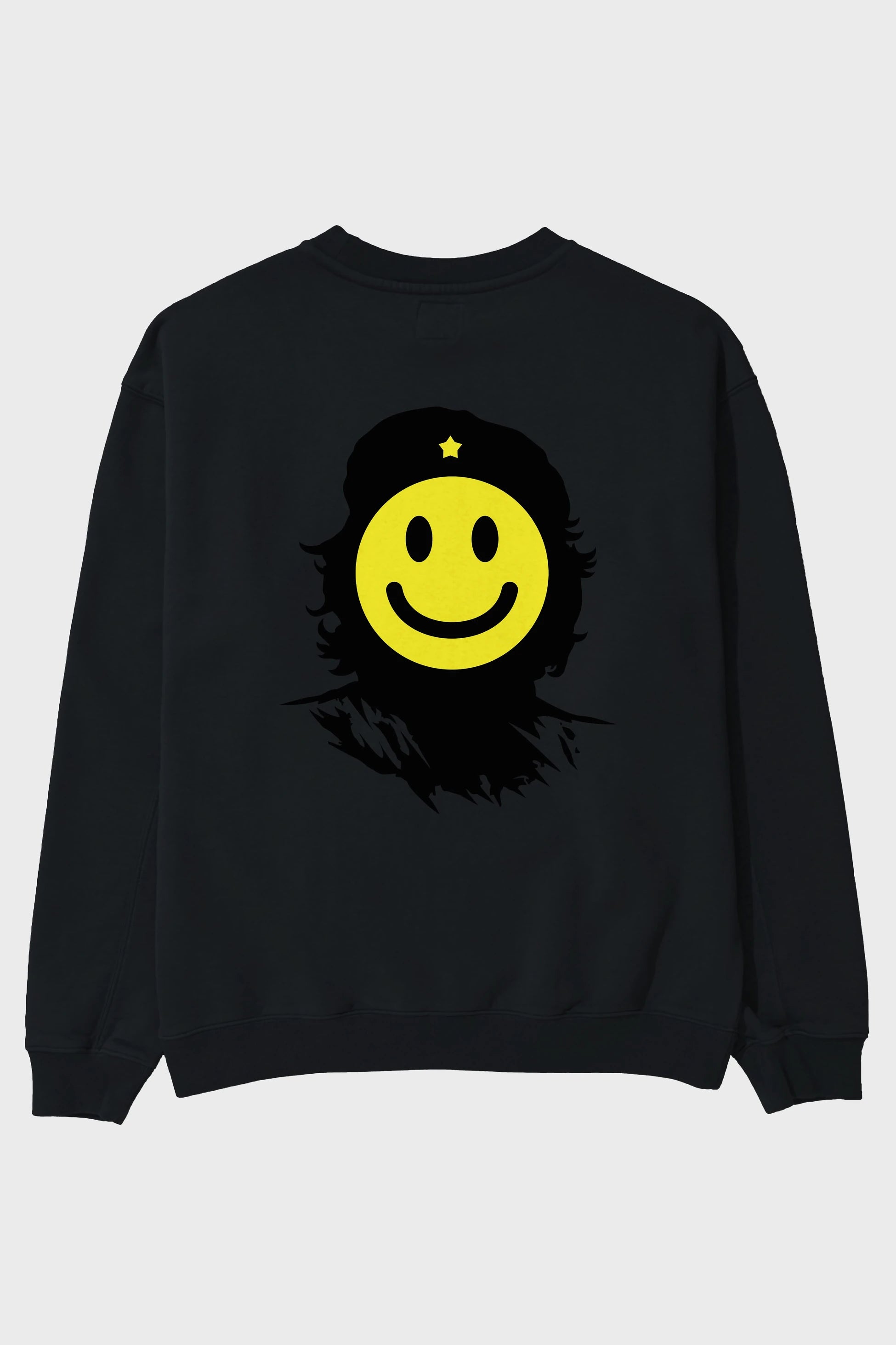 Che Smile Arka Baskılı Oversize Sweatshirt Erkek Kadın Unisex