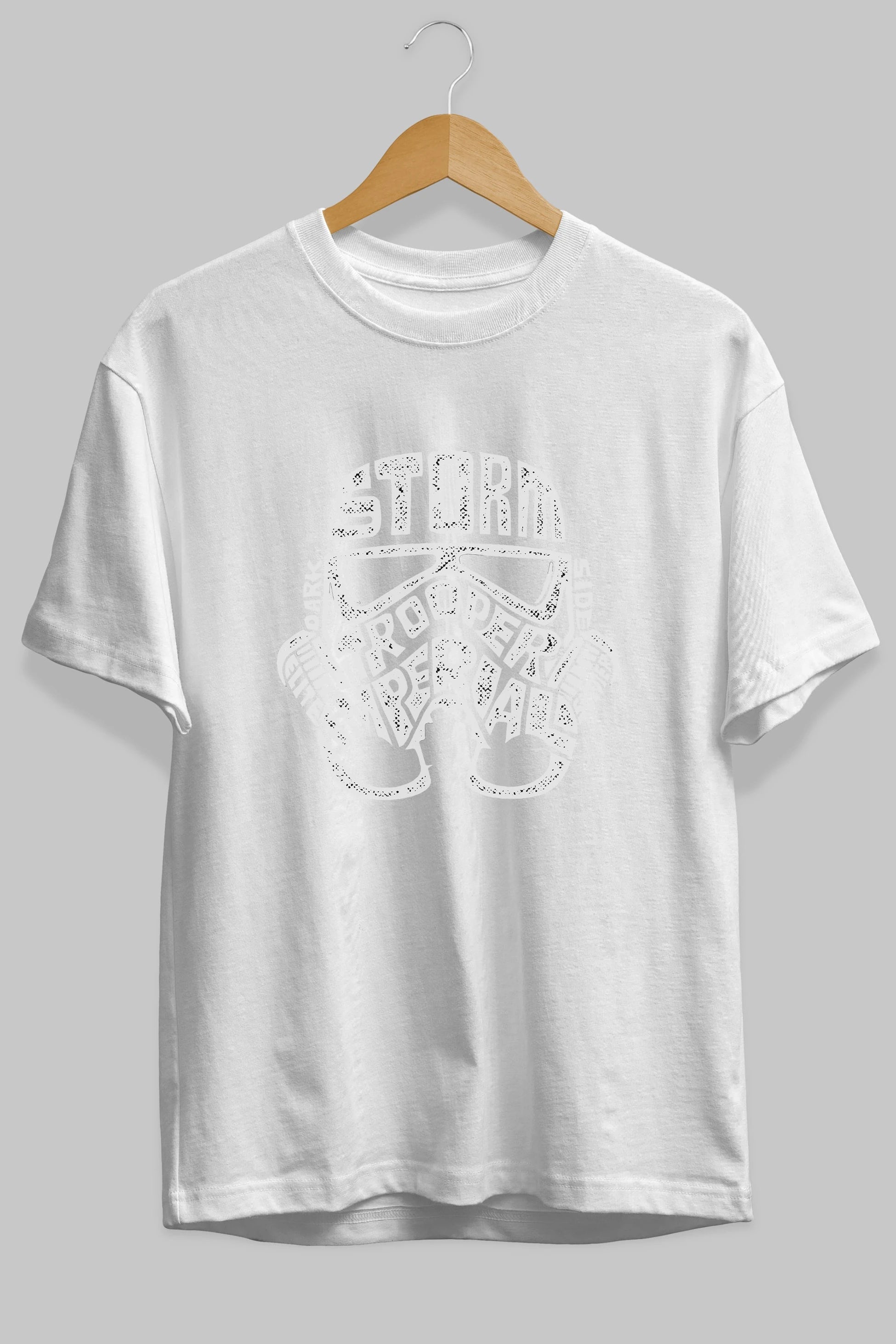 Storm Trooper Ön Baskılı Oversize t-shirt %100 pamuk Erkek Kadın Unisex