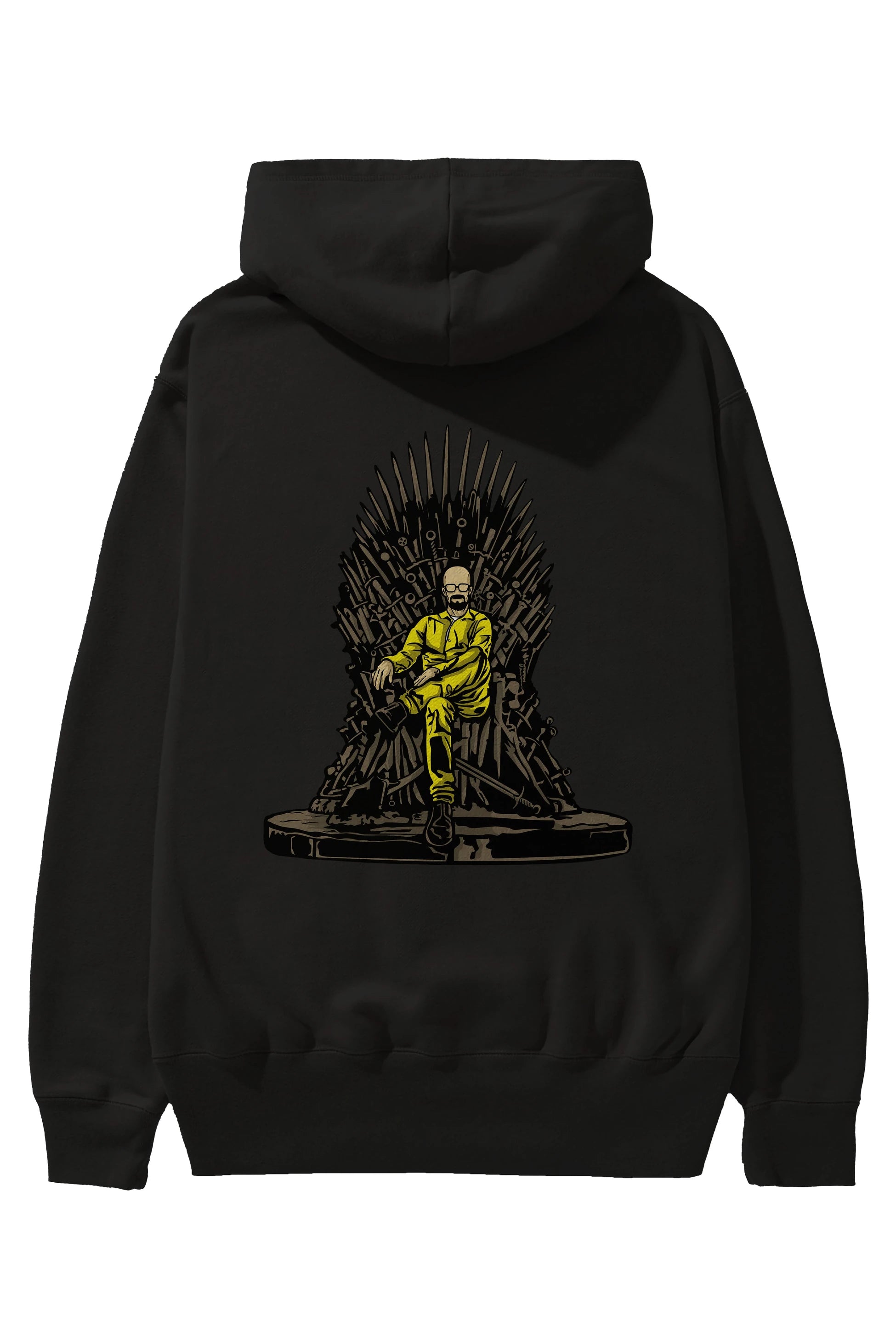Danger Throne Arka Baskılı Hoodie Oversize Kapüşonlu Sweatshirt Erkek Kadın Unisex