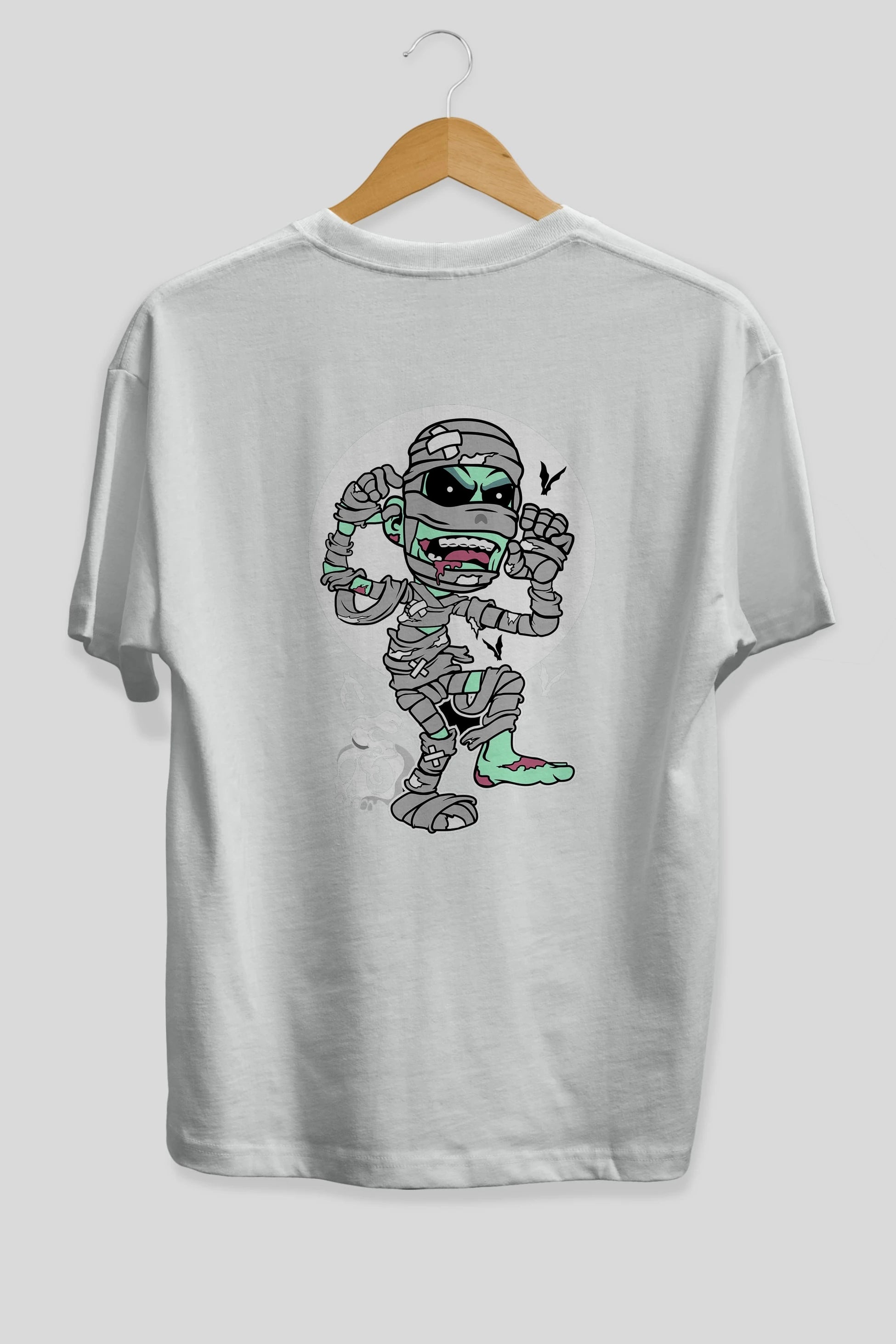 Mummy Arka Baskılı Oversize t-shirt Erkek Kadın Unisex %100 Pamuk tişort