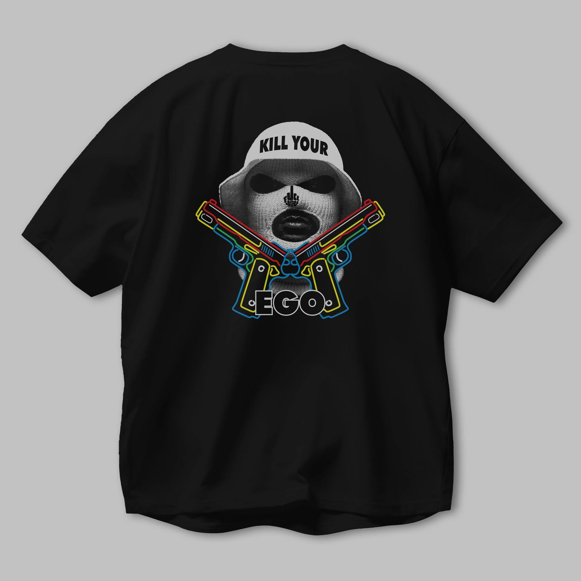 Kill Your Ego Arka Baskılı Oversize t-shirt Erkek Kadın Unisex