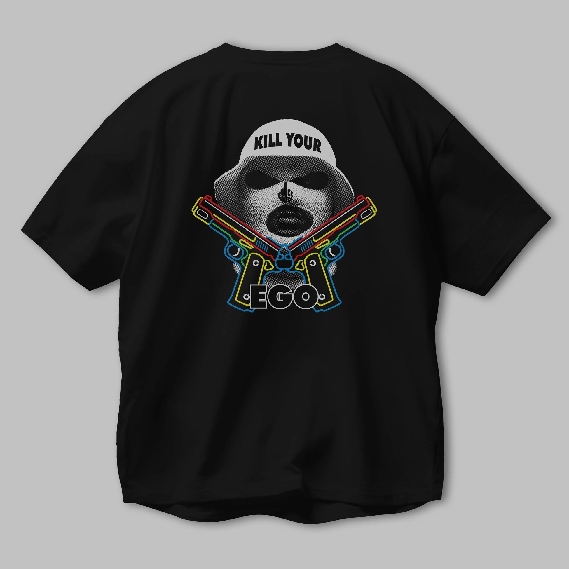 Kill Your Ego Arka Baskılı Oversize t-shirt Erkek Kadın Unisex