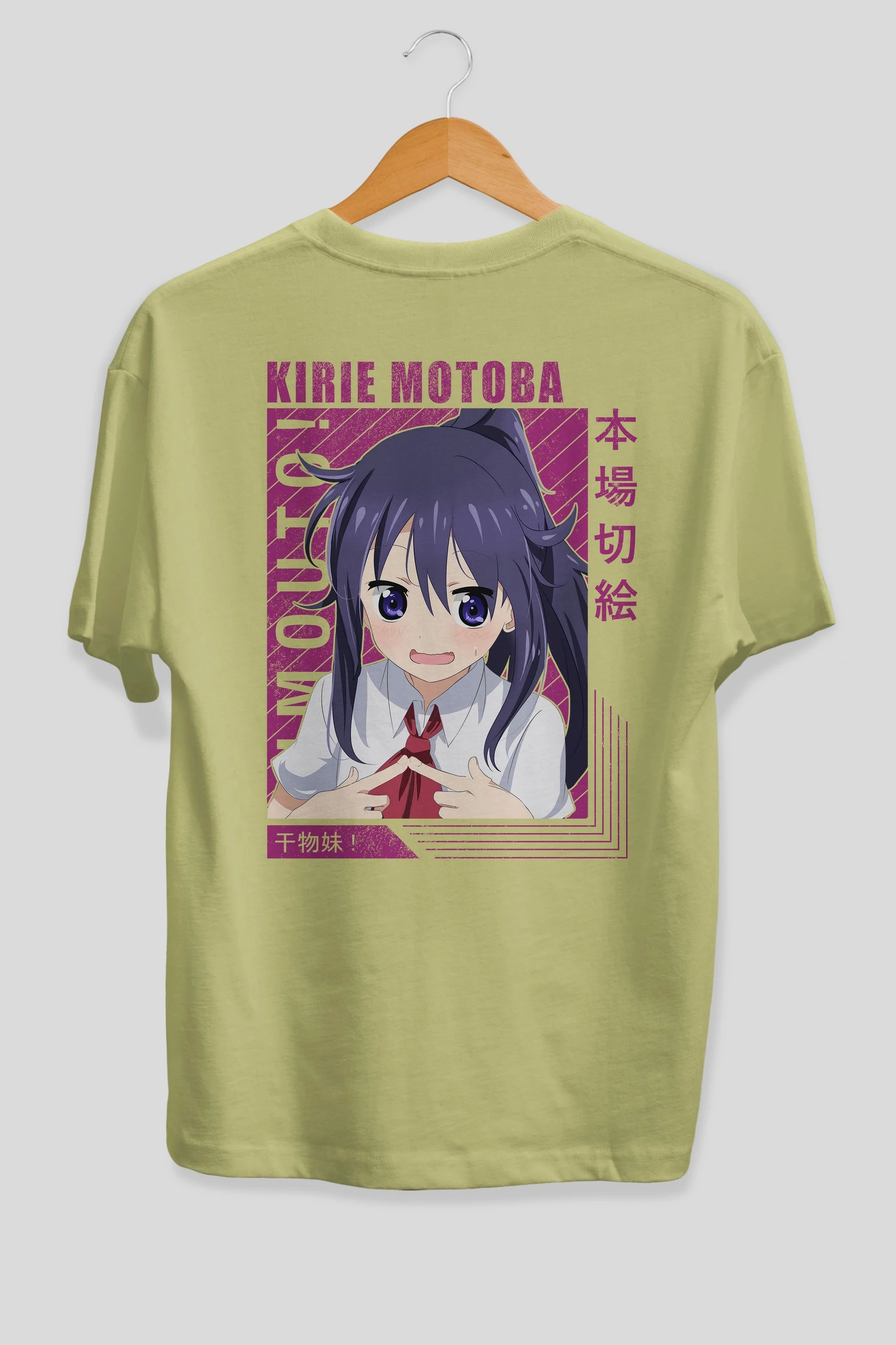 Kirie Motoba 4 Anime Arka Baskılı Oversize t-shirt Erkek Kadın Unisex