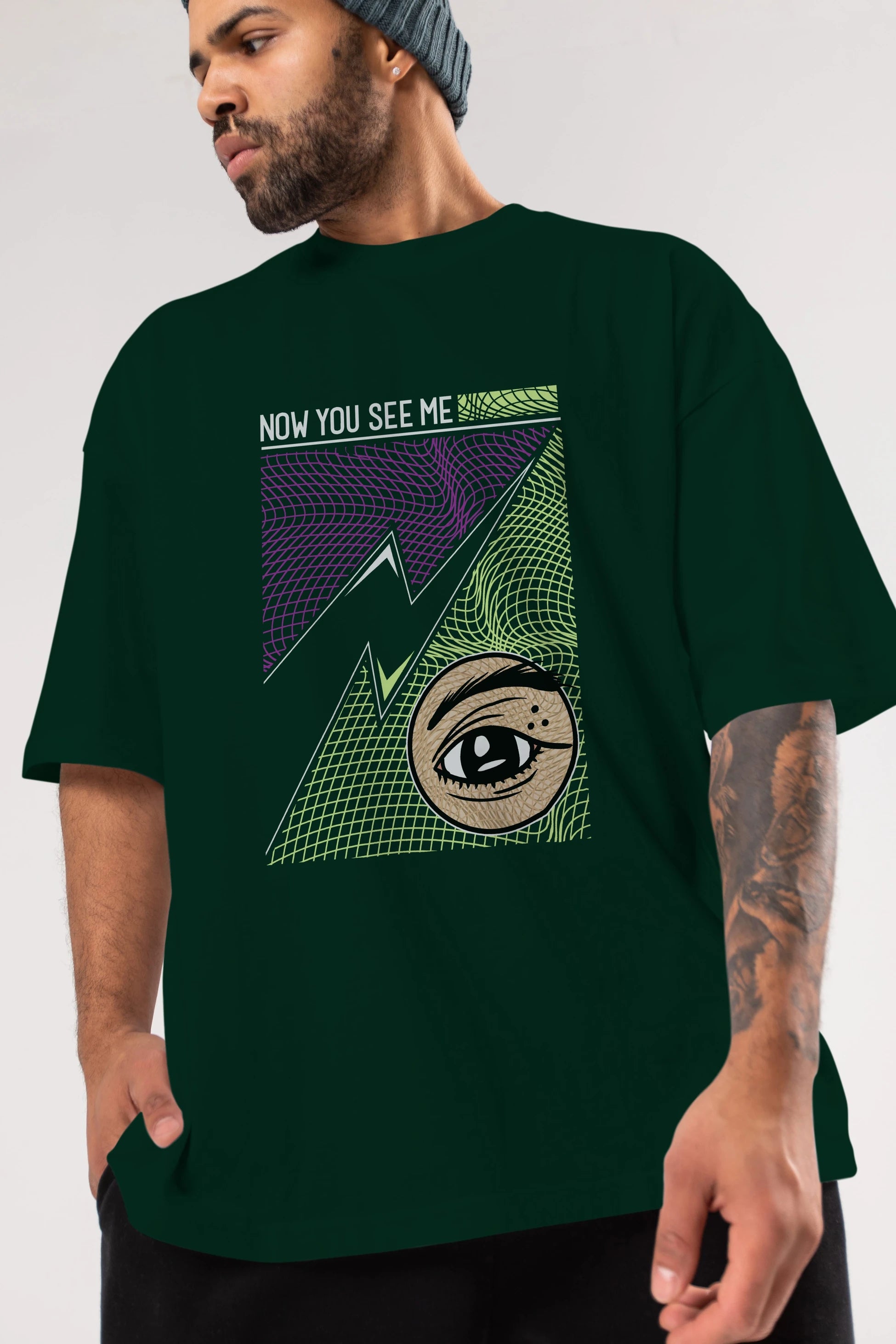 Now You See Me Ön Baskılı Oversize t-shirt Erkek Kadın Unisex