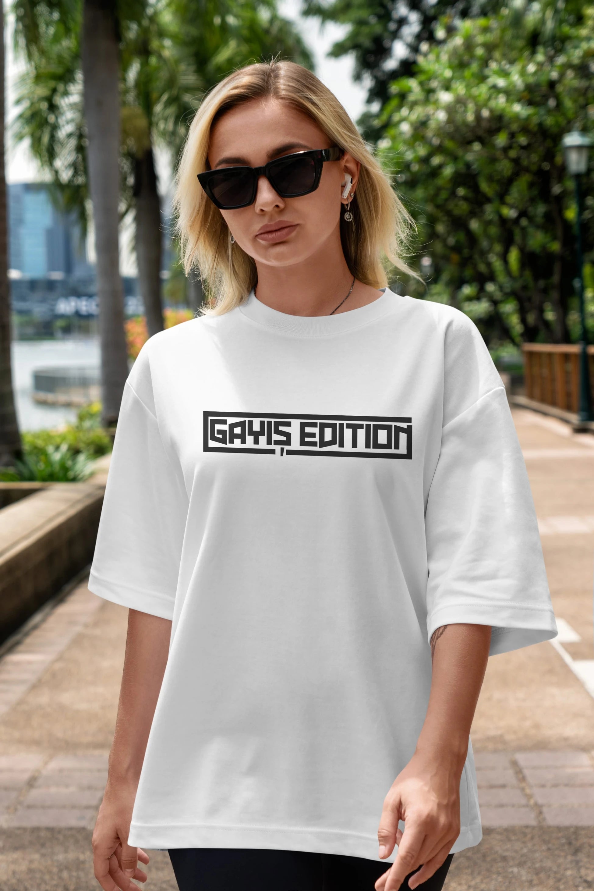 Gayış Edution Ön Baskılı Oversize t-shirt %100 pamuk Erkek Kadın Unisex