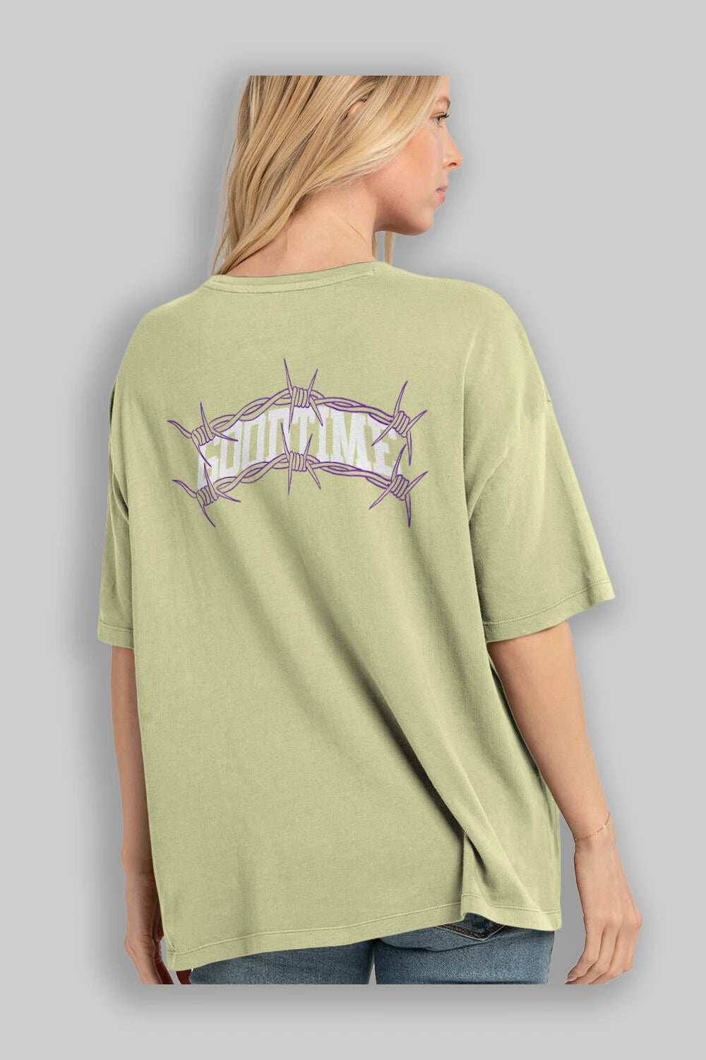 Good Time Arka Baskılı Oversize t-shirt Erkek Kadın Unisex
