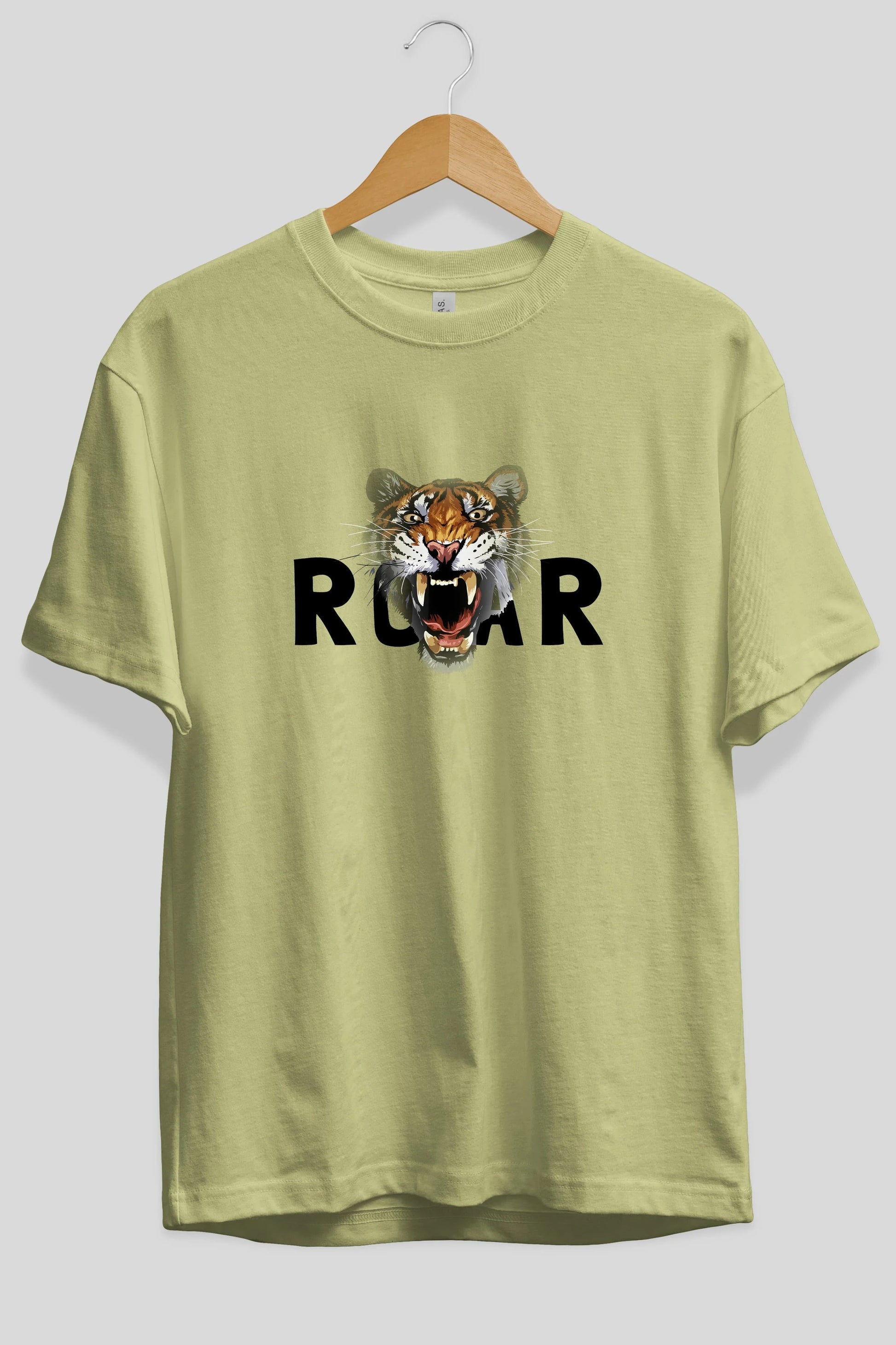 Teddy Bear Roar Ön Baskılı Oversize t-shirt Erkek Kadın Unisex %100 Pamuk