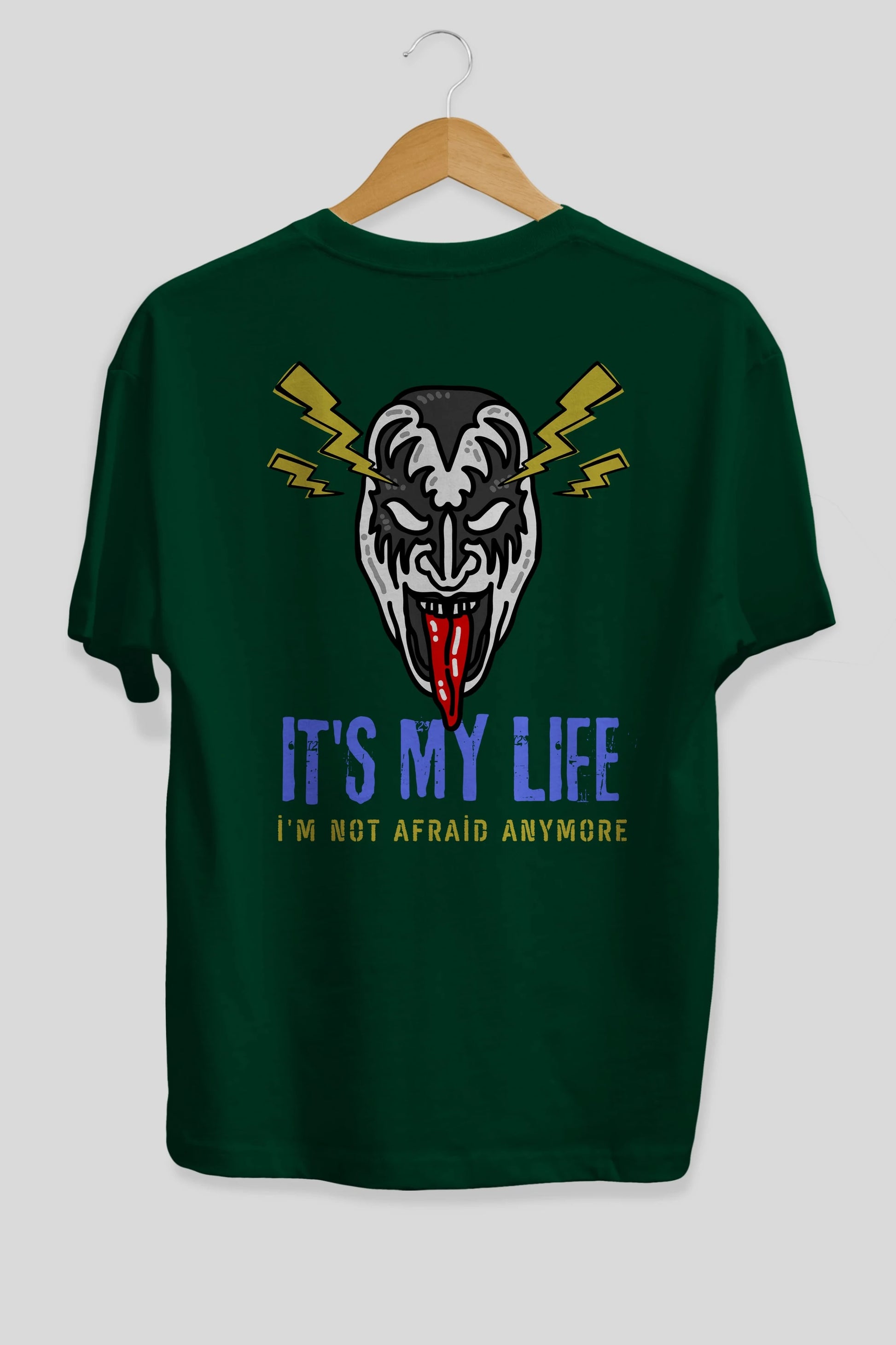 Its My Life Yazılı Arka Baskılı Oversize t-shirt Erkek Kadın Unisex