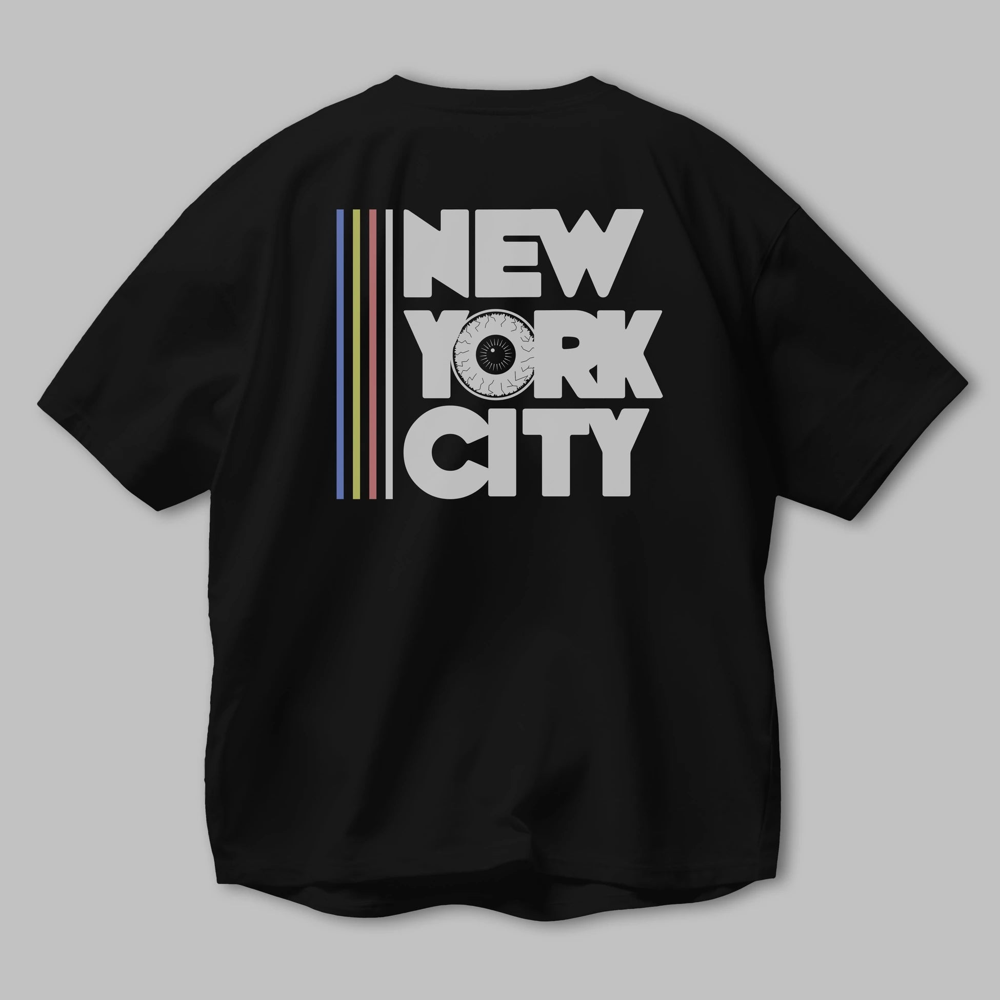 New York City Style Arka Baskılı Oversize t-shirt Erkek Kadın Unisex