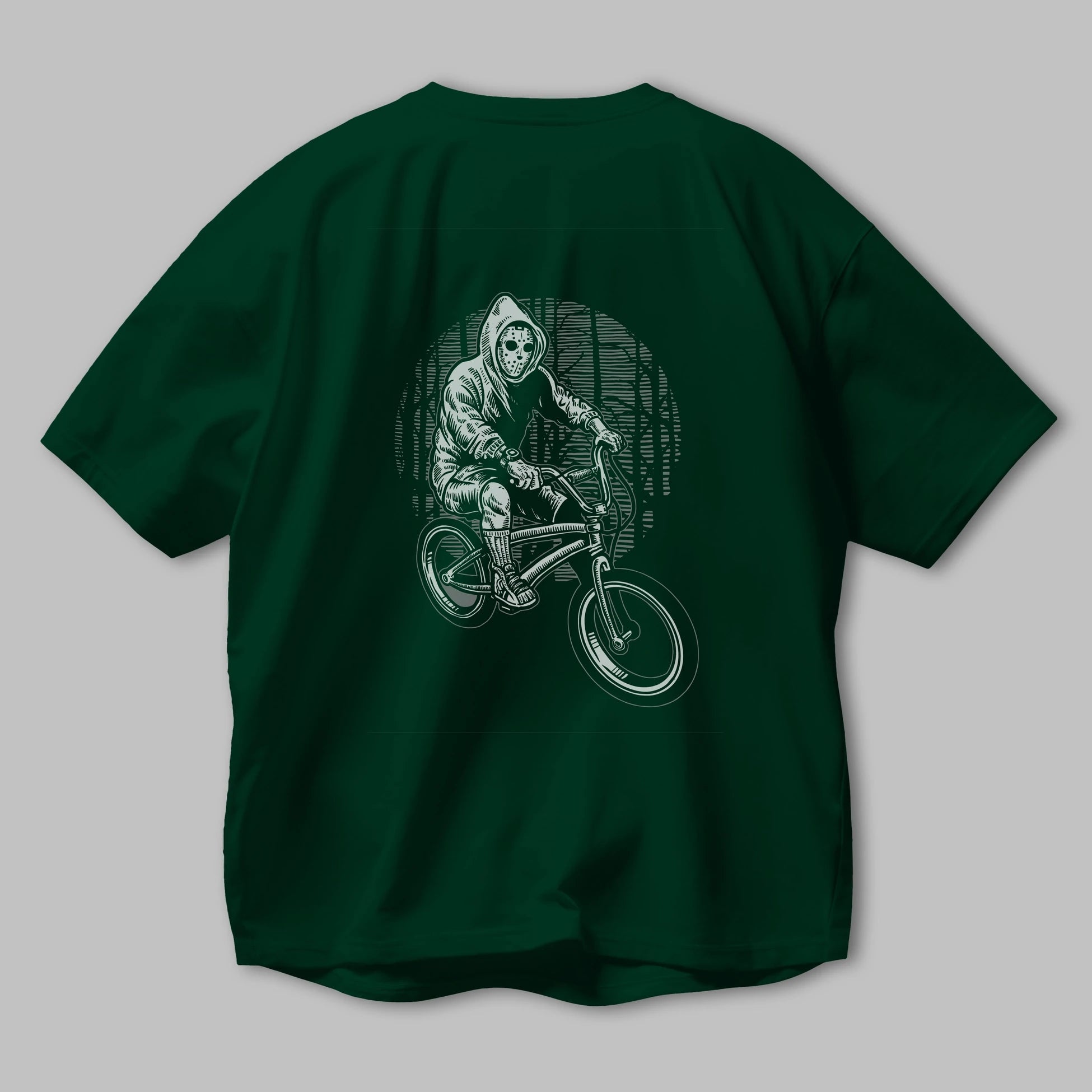 Ride Bike To Kill Arka Baskılı Oversize t-shirt Erkek Kadın Unisex %100 Pamuk