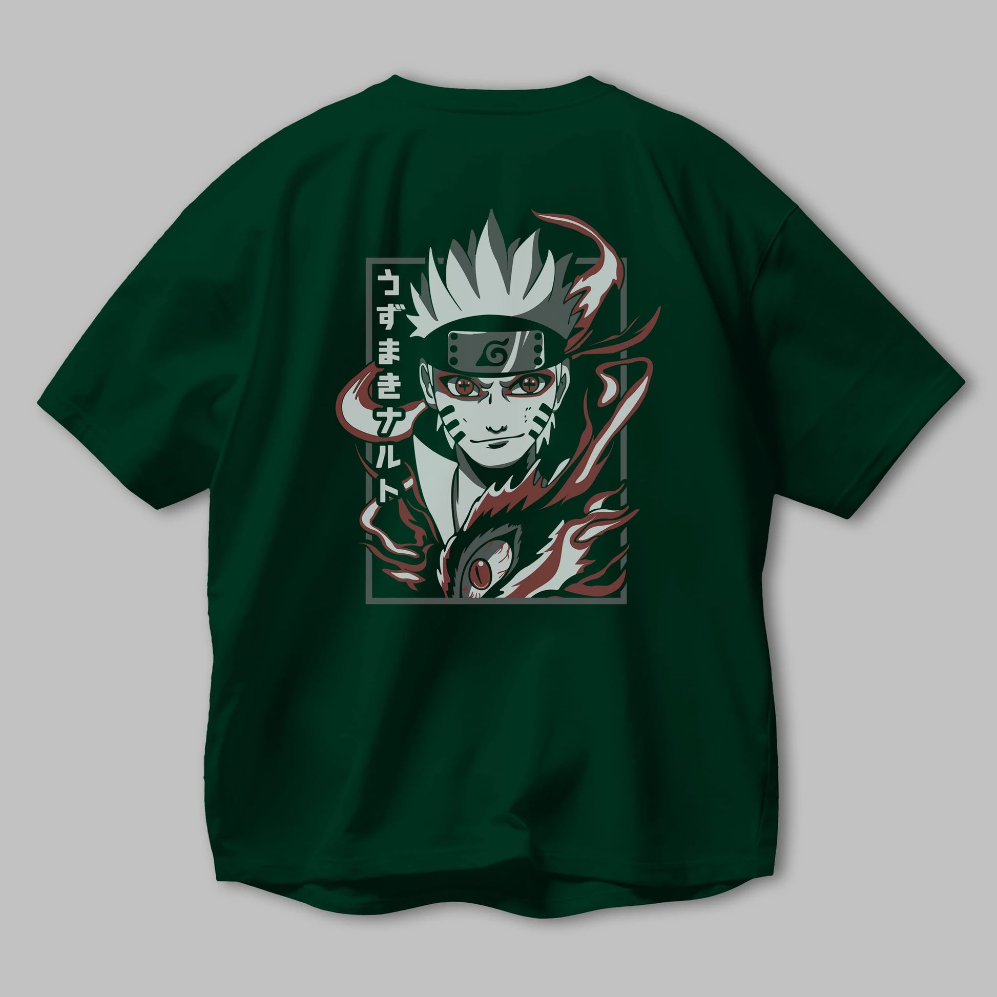 NarutoMod Anime Arka Baskılı Oversize t-shirt Erkek Kadın Unisex