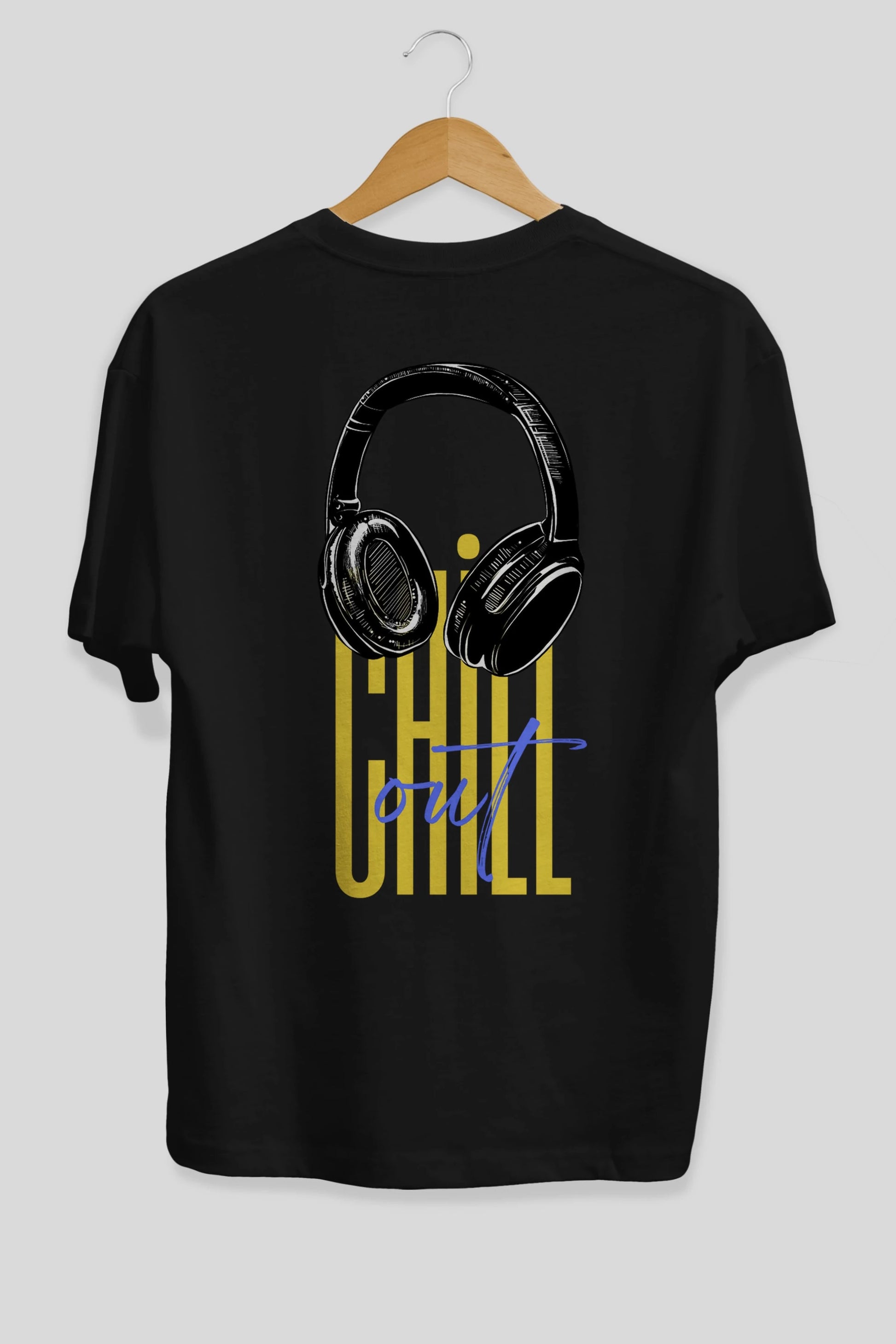 Chill Out Yazılı Arka Baskılı Oversize t-shirt Erkek Kadın Unisex