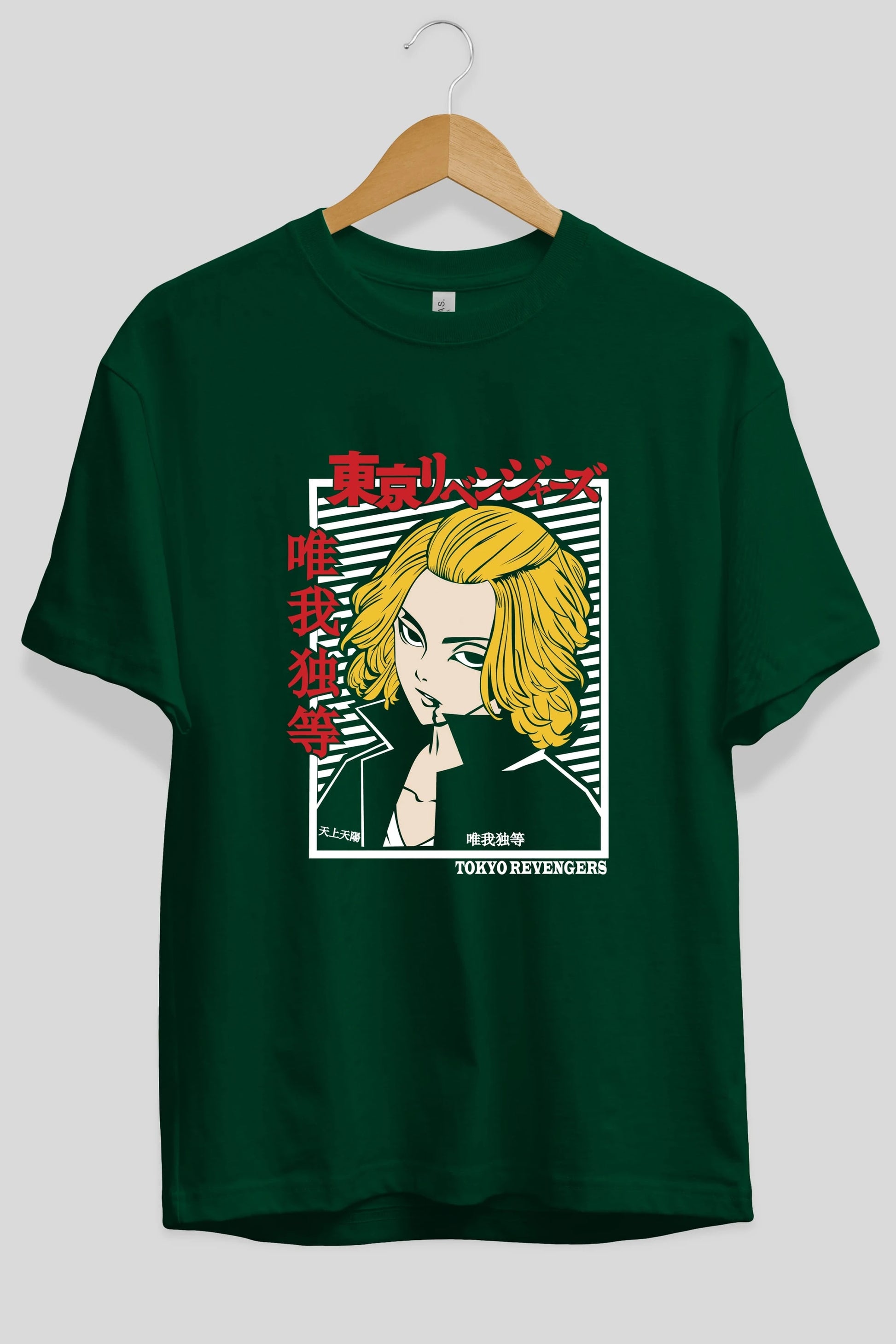TokyoRev. M Anime Ön Baskılı Oversize t-shirt %100 pamuk Erkek Kadın Unisex