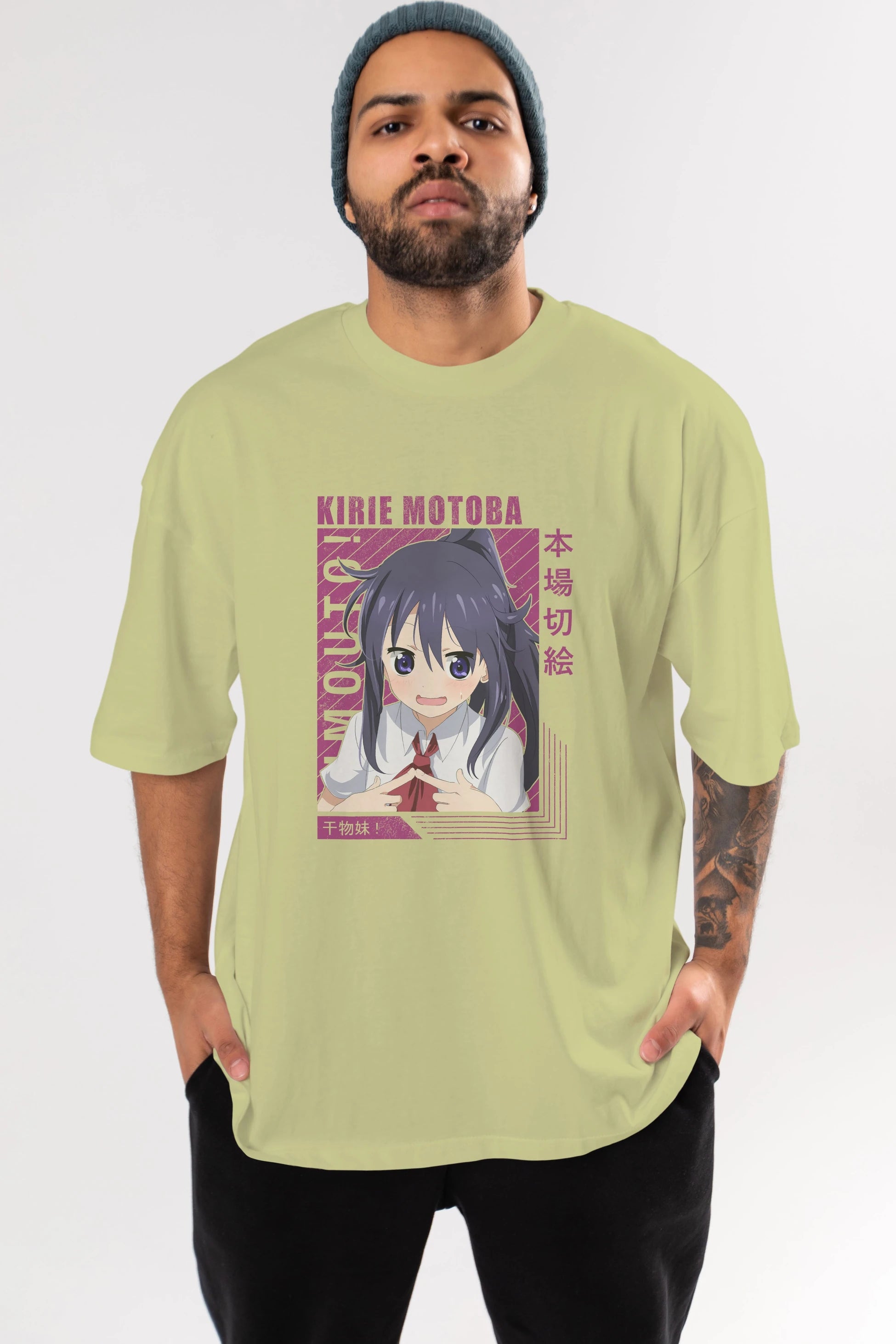 Kirie Motoba 4 Anime Ön Baskılı Oversize t-shirt %100 pamuk Erkek Kadın Unisex