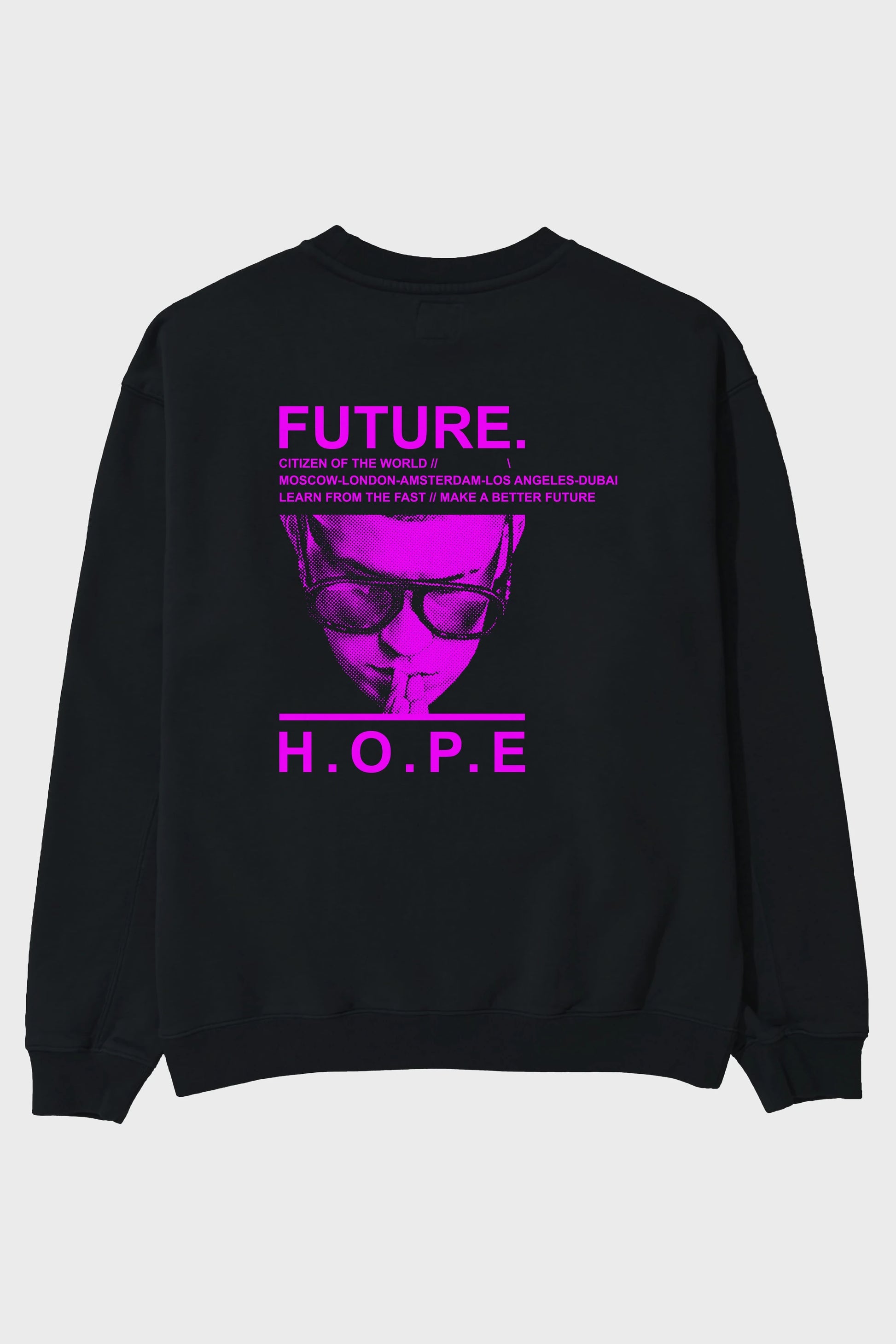 Future Hope Arka Baskılı Oversize Sweatshirt Erkek Kadın Unisex