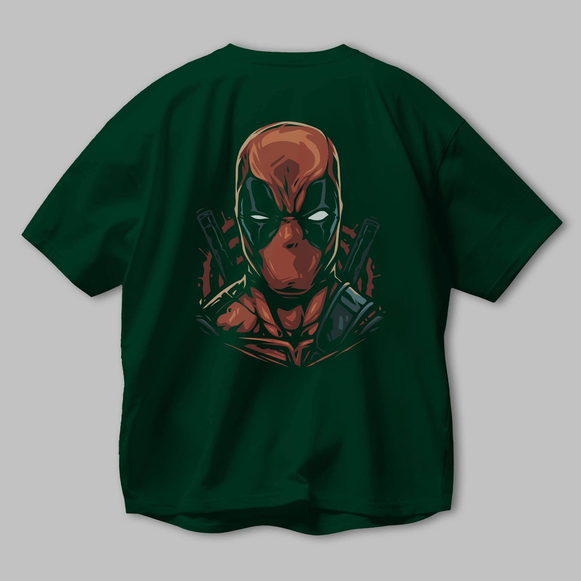 Deadpool (10) Arka Baskılı Oversize t-shirt Erkek Kadın Unisex %100 Pamuk Bisiklet Yaka tişort