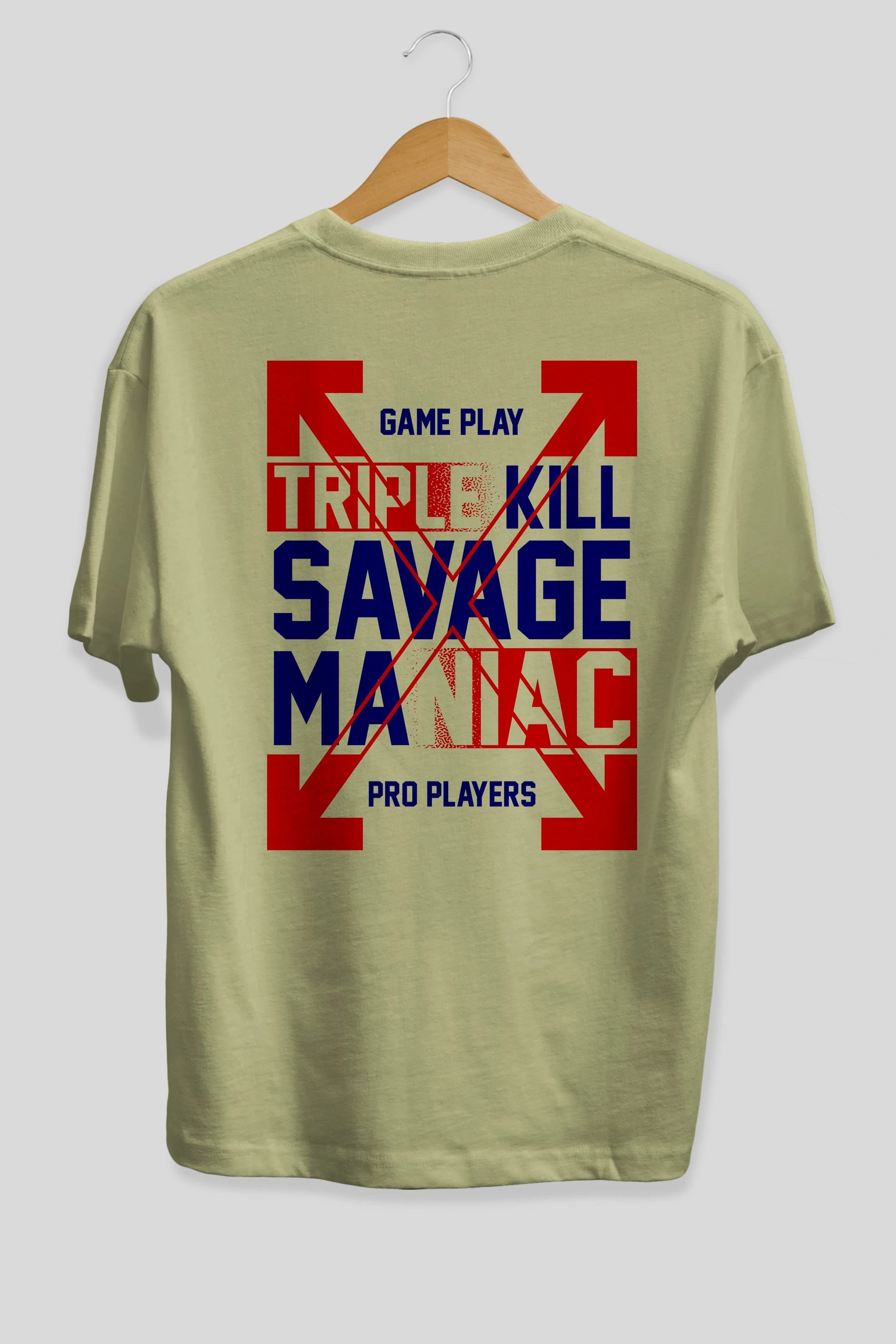 Kill Savage Arka Baskılı Oversize t-shirt Erkek Kadın Unisex
