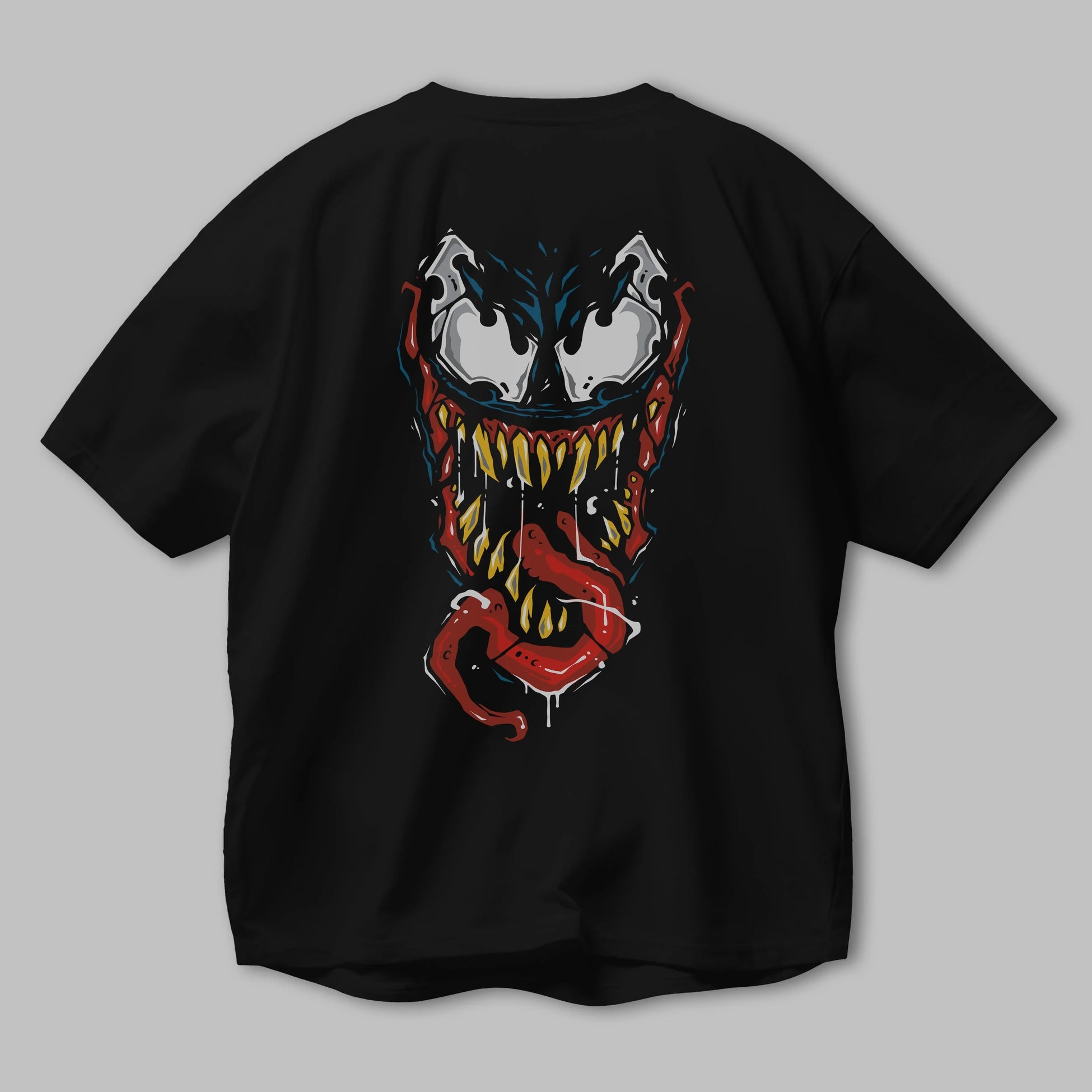 Venom (15) Arka Baskılı Oversize t-shirt Erkek Kadın Unisex %100 Pamuk Bisiklet Yaka tişort