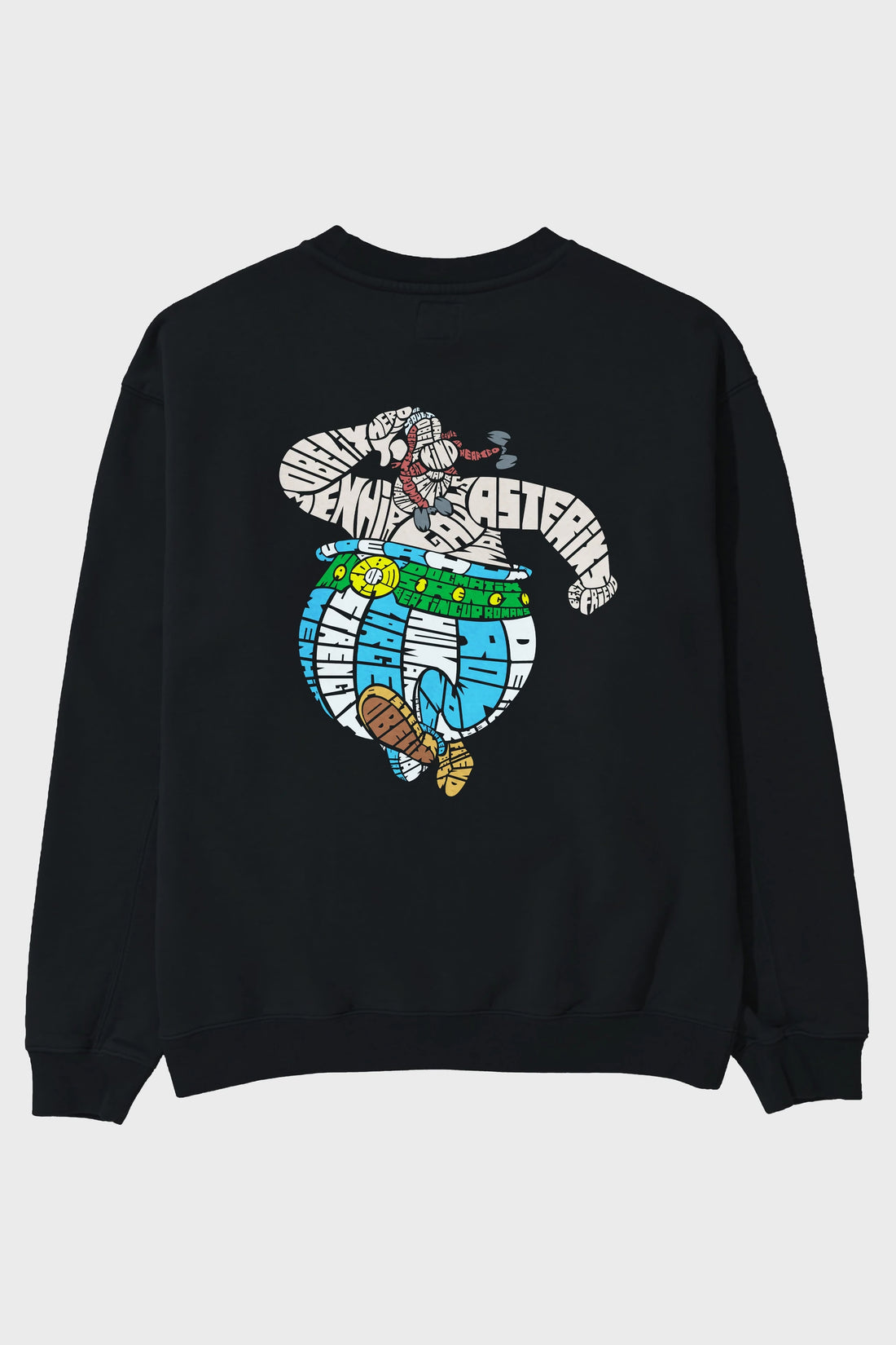 Obelix Arka Baskılı Oversize Sweatshirt Erkek Kadın Unisex
