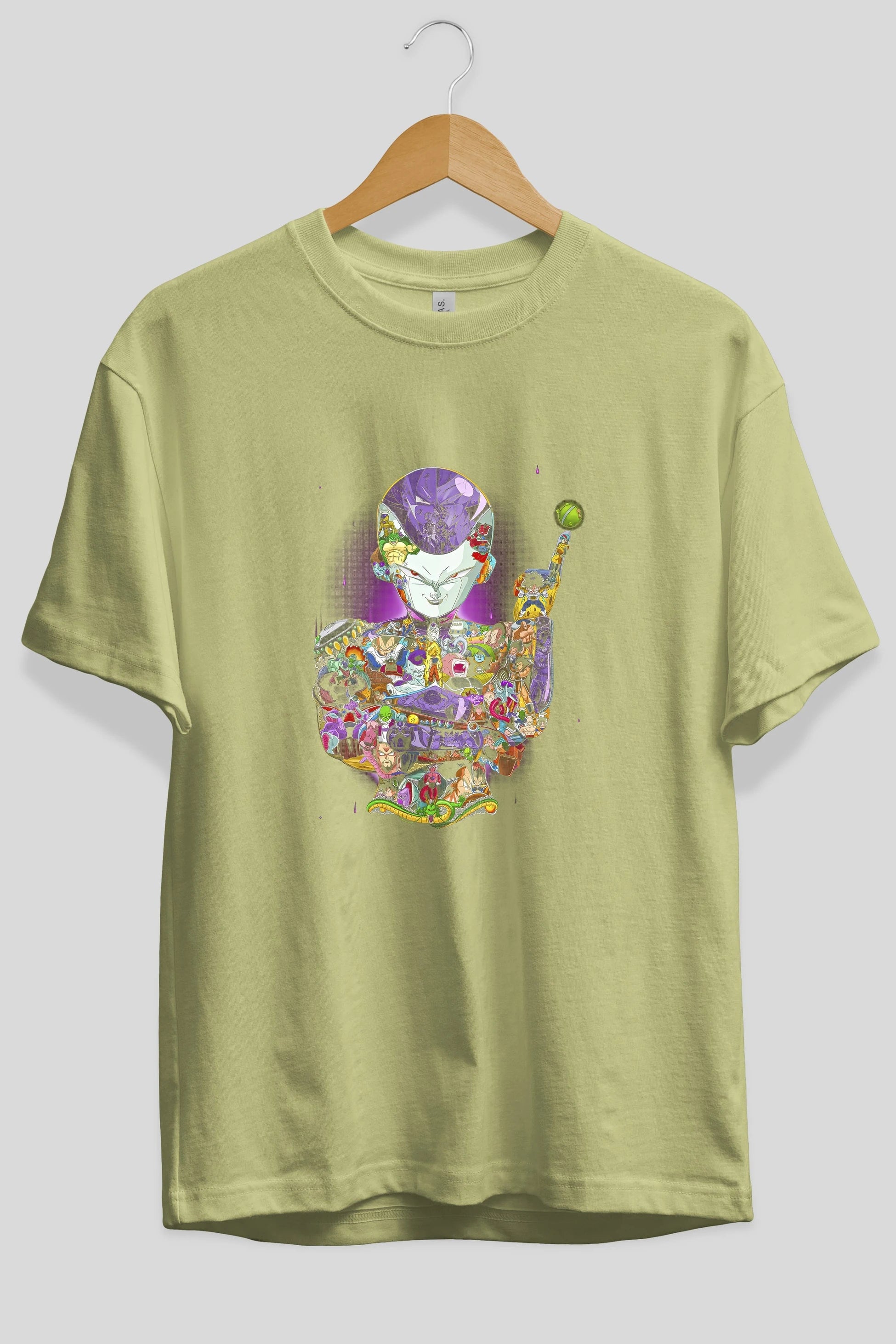 DRAGON BALL ART (4) Anime Ön Baskılı Oversize t-shirt %100 pamuk Erkek Kadın Unisex