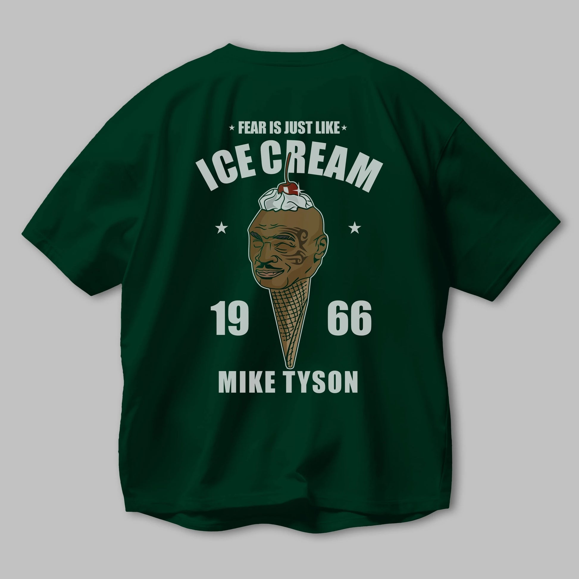 Tyson Ice Cream Arka Baskılı Oversize t-shirt Erkek Kadın Unisex %100 Pamuk tişort