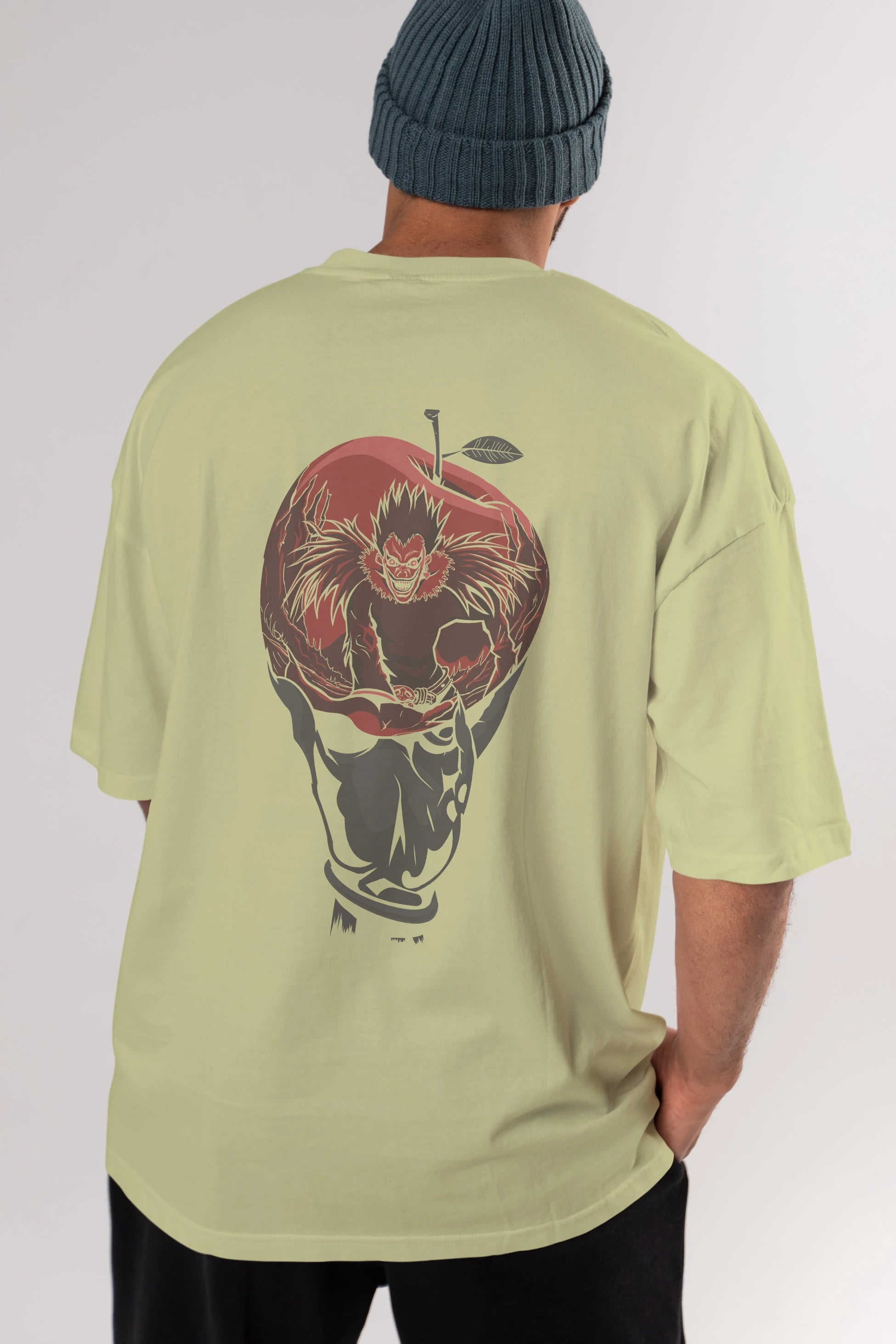 DEATH NOTE -RYUK Anime Arka Baskılı Oversize t-shirt Erkek Kadın Unisex