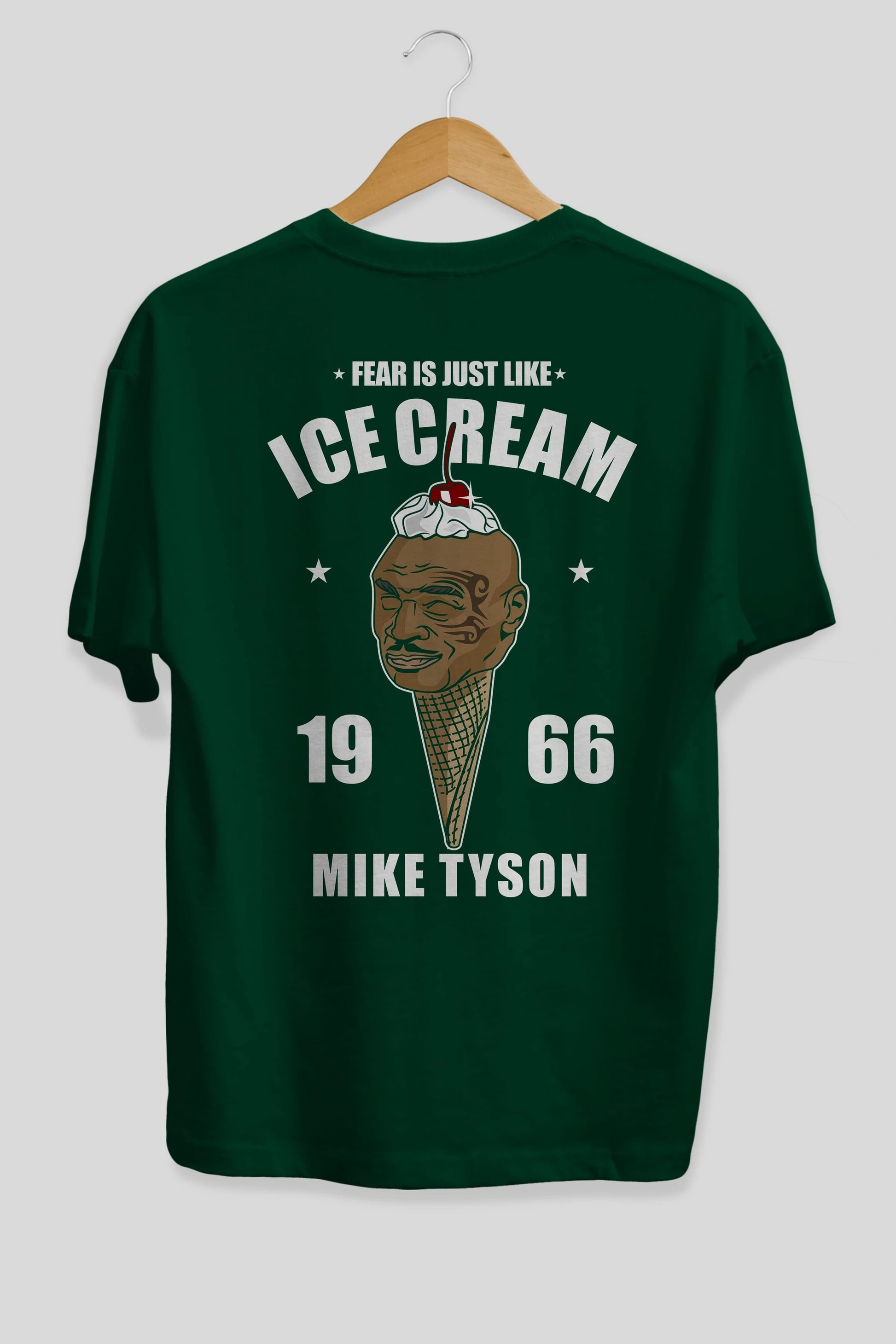 Tyson Ice Cream Arka Baskılı Oversize t-shirt Erkek Kadın Unisex %100 Pamuk tişort